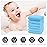 Cute Castle 12 Pack Muslin Baby Washcloths - Large 12\'\' by 12\'\' - Ultra Soft 100% Cotton - Super Absorbent Burp Cloths for Unisex, Boy, Girl -Aquamarine
