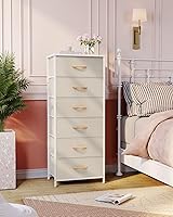 Vista 2 de Crestlive Products Cajonera alta para armario, torre de almacenamiento vertical - Estructura de acero resistente, parte superior de madera, cajones