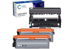 LxTek DR630 Toner Cartridge Replace High Yield for Brother TN660 TN630