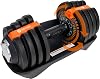 BodySport 40 Pound Adjustable Dumbbells Includes 12 Free Weights, Ranging from 3 to 40 Pounds, Ideal for Home Gym Workouts and Weight Training