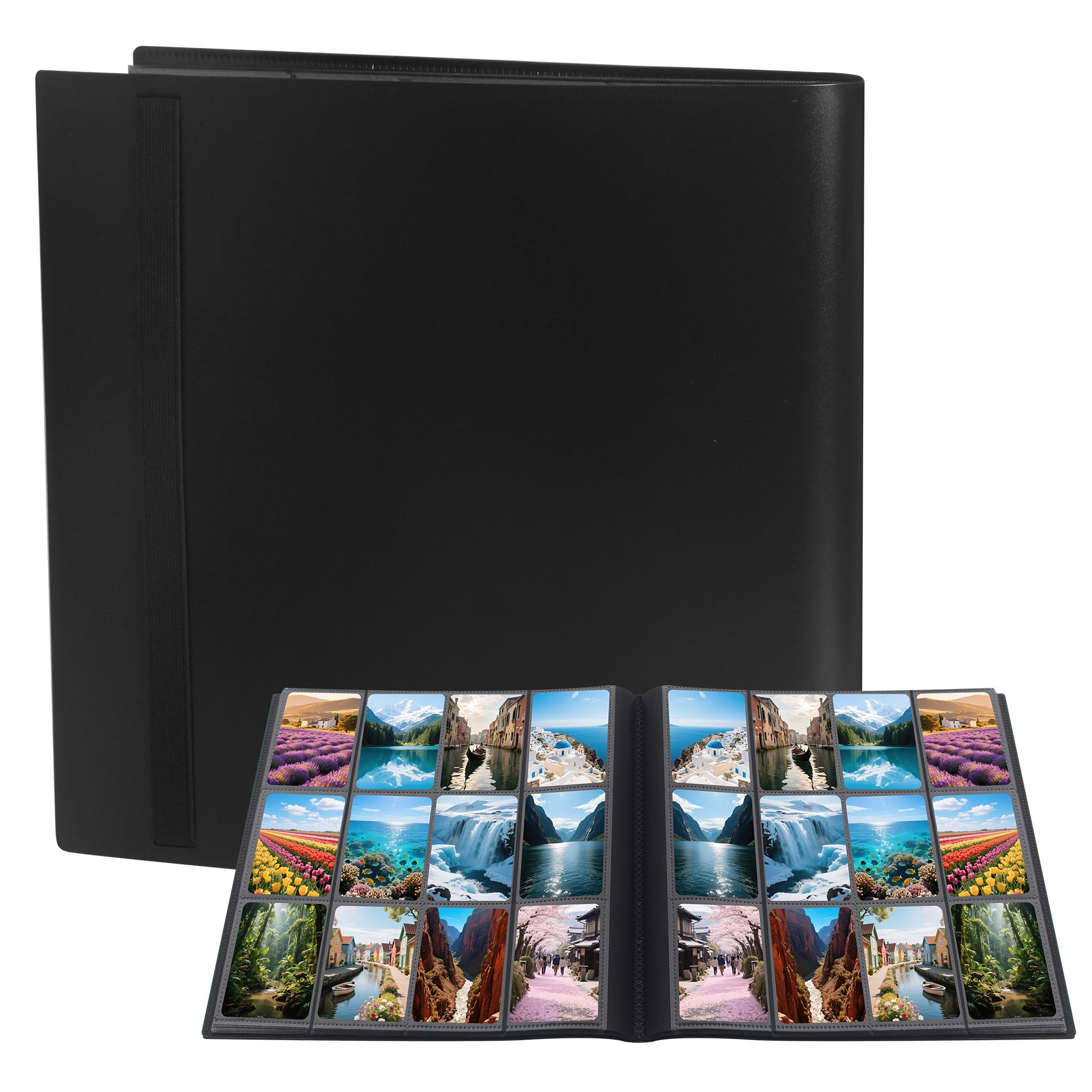 Raccoglitore Carte da Collezione di Giochi, Album Carte Collezionabili, Album Trasparente Impermeabile, per Pokémon, Yu-Gi-Oh, Mtg, Carte da Sport (480 Pockets)