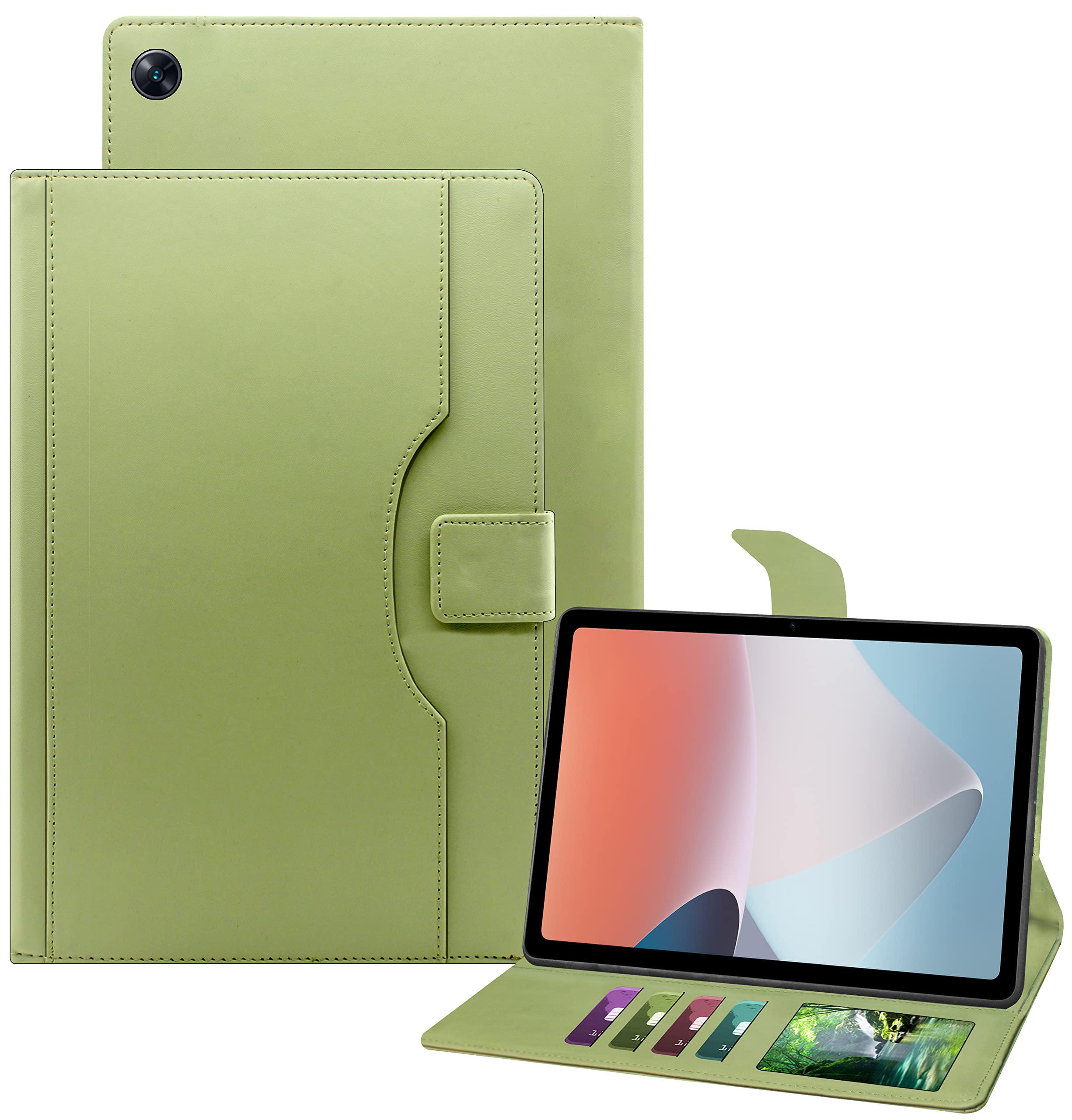 TGK Multi-Angle with Viewing Stand Leather Flip Case Cover for Oppo Pad Air 10.36 inch Tab (Mint Green) (B0B881L4BX) Amazon Price History, Amazon Price Tracker