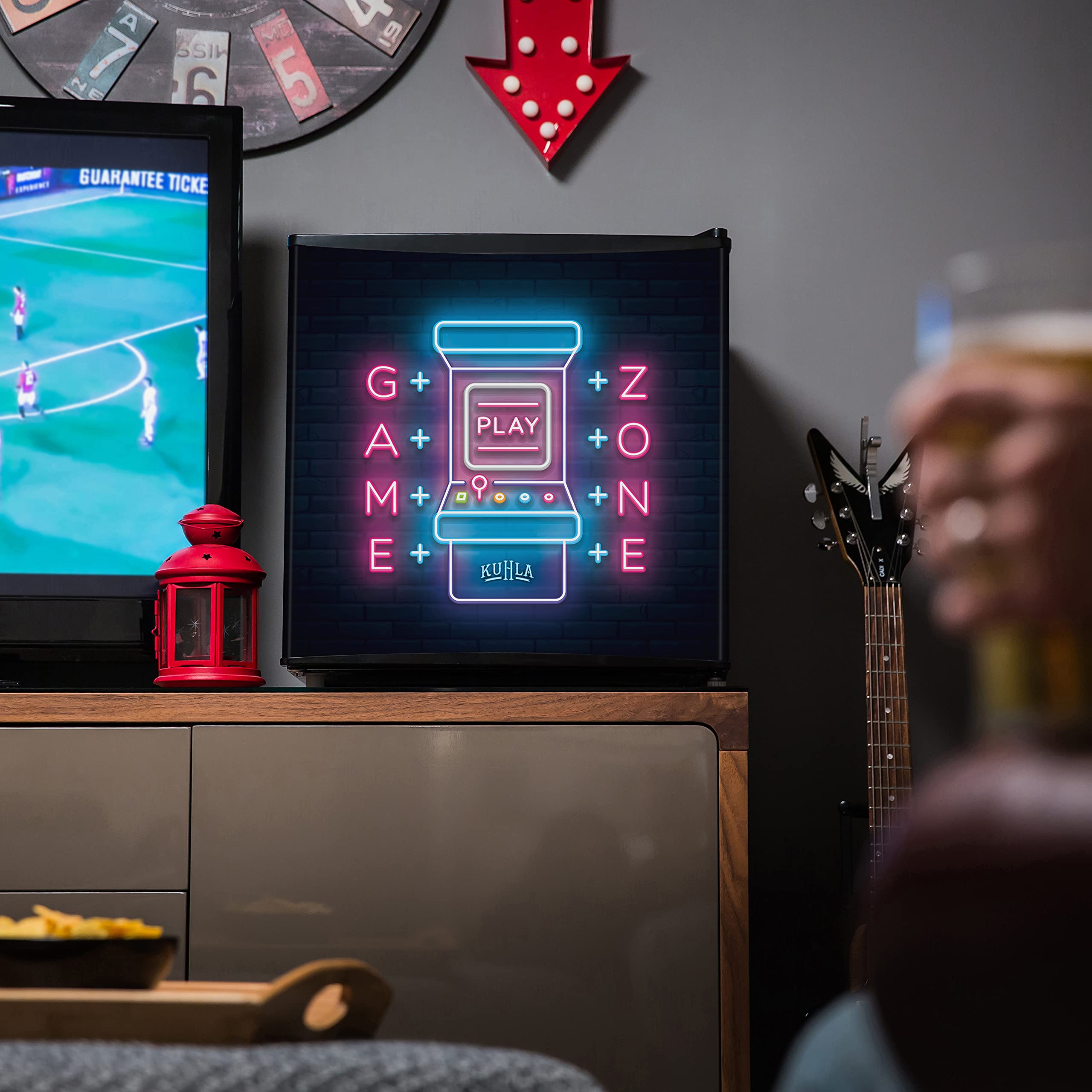 Kuhla 43L Mini Fridge with Ice Box, Novelty Design, Inc Adjustable