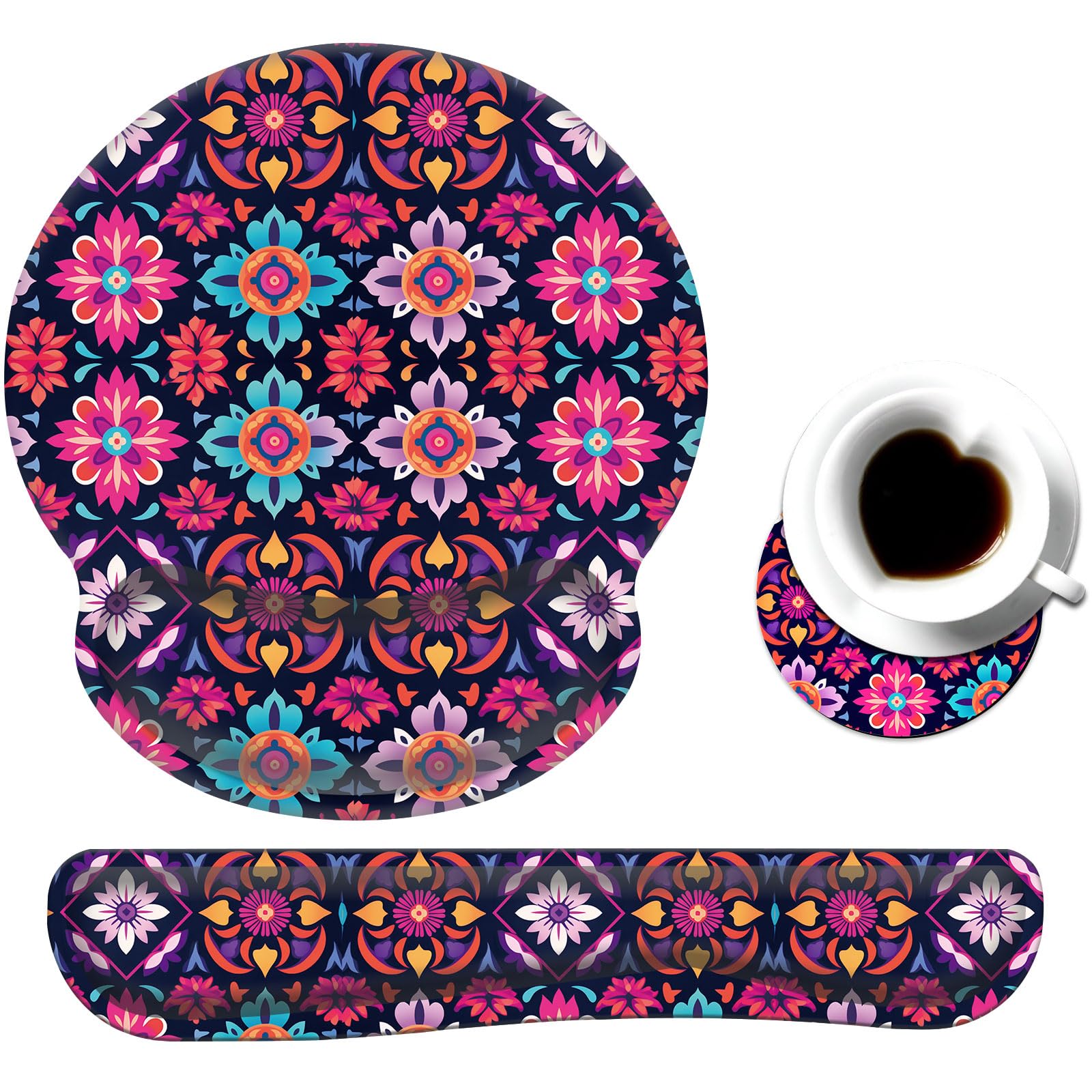 Keyboard Wrist Rest & Mouse Pad Set - Pain Relief -9