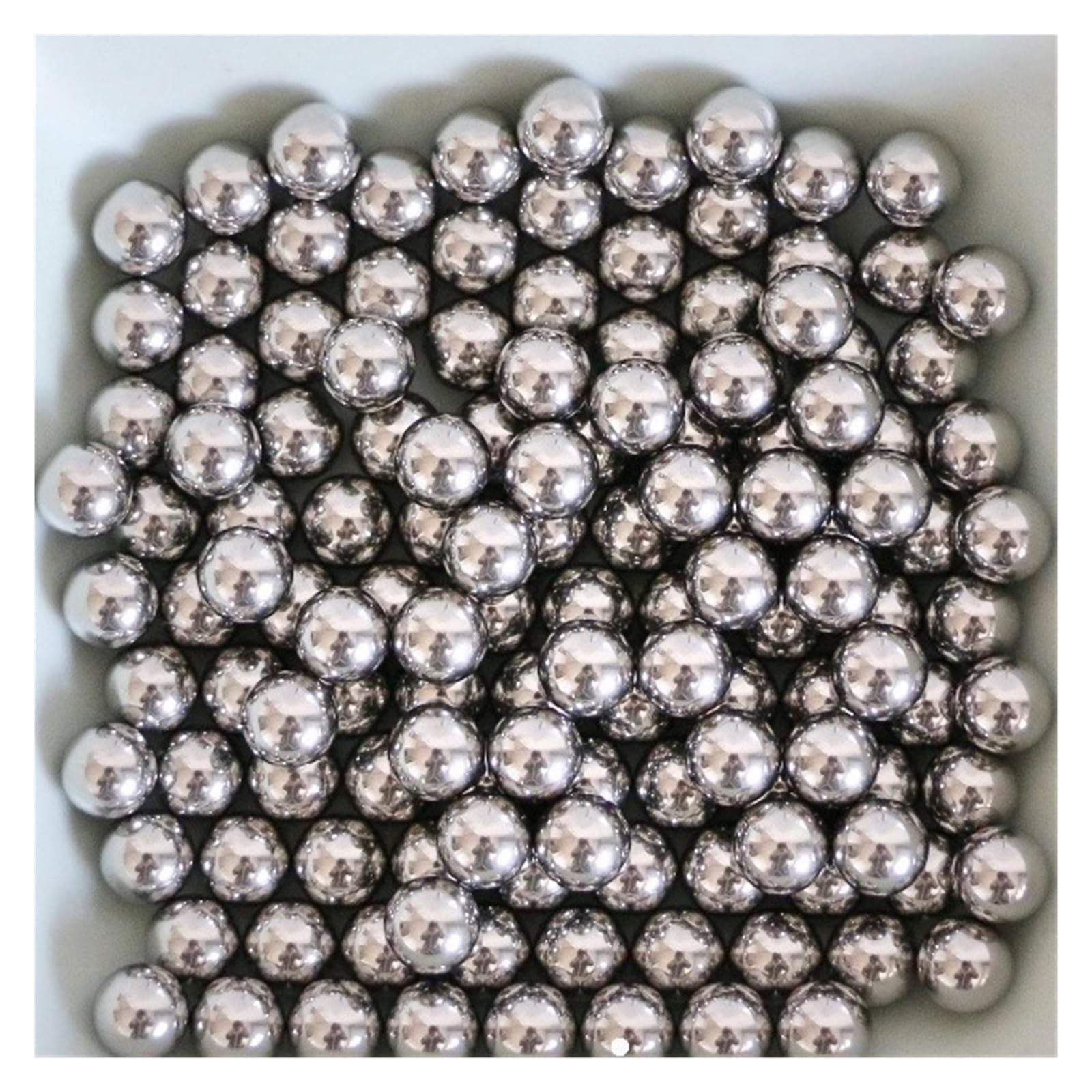 Bola de acero inoxidable 316 de 6 mm, 6,35 mm (1/4") y 7 mm G100 for rodamientos, válvulas, topes, pulverizadores y joyas corporales.(1000pcs,6.35mm)