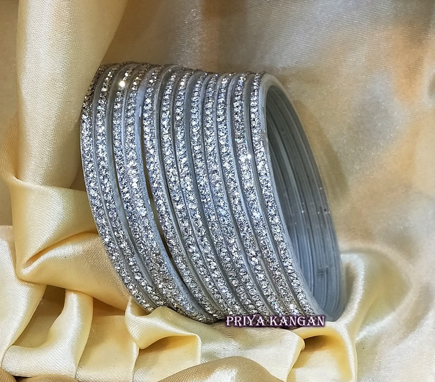 AAA Stones Glass Bangles (Pack of 3 Boxes)