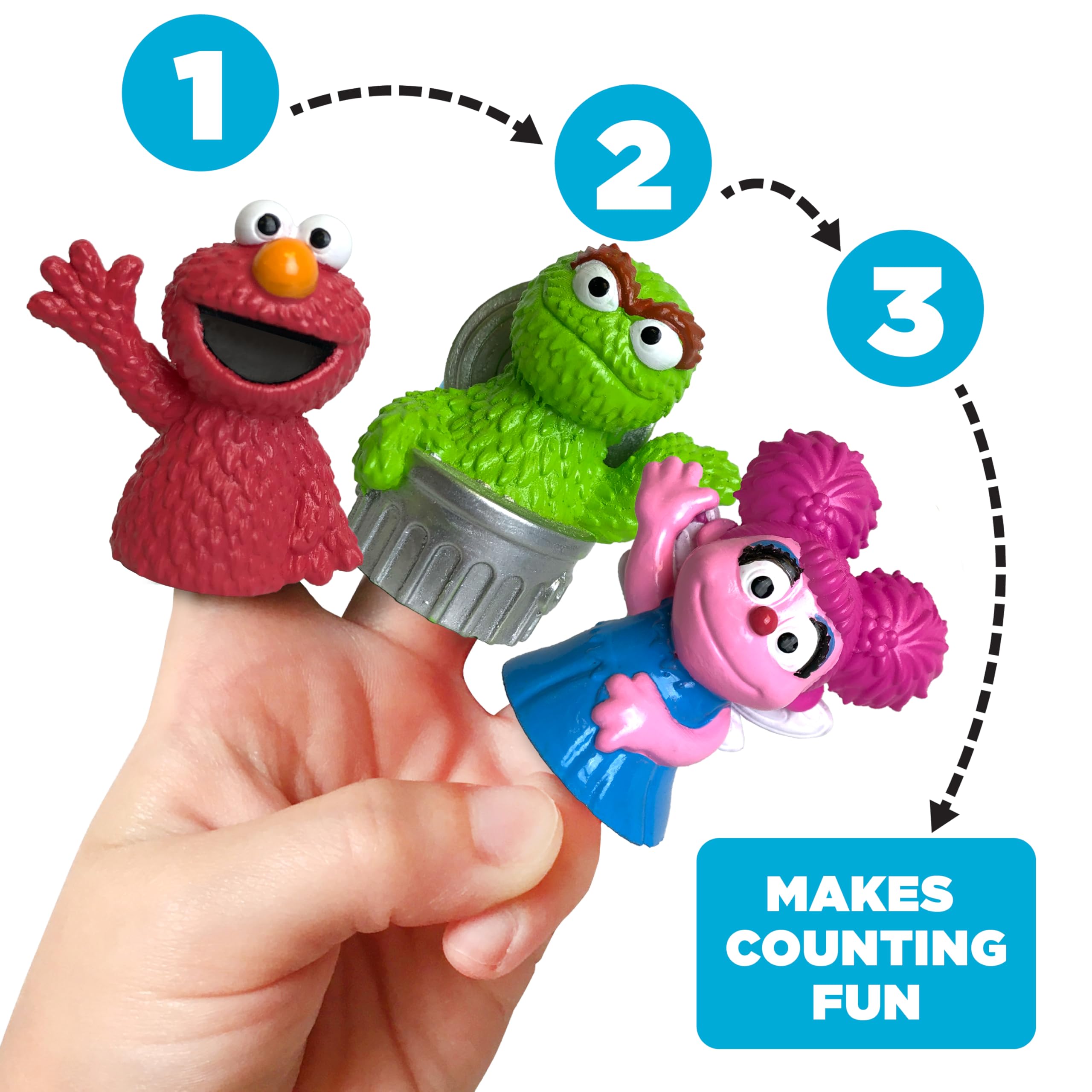 Sesame Street Kukiełki do kąpieli, 5 szt. - zabawki do kąpieli, wypełniacze koszyków wielkanocnych, prezenty wielkanocne