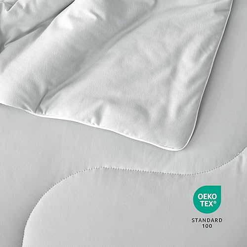 Miniatura 7 de Cozy Bliss Q-Max - Edredón refrescante de viscosa tamaño Queen, manta refrescante reversible para personas que duermen con calor y sudores