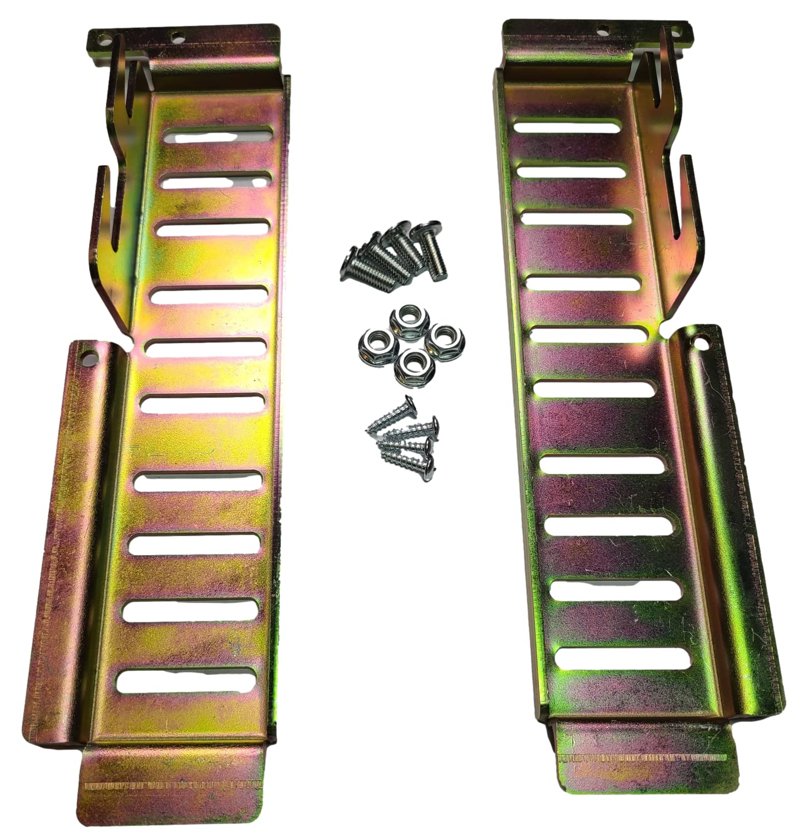 First Choice Products00951 First Choice Brands Bed Frame Conversion Adapter Kit for Bolt-On to Hook-On for Your Headboard Or Footboard – Set of 2 Brackets with All Hardware Included, Black