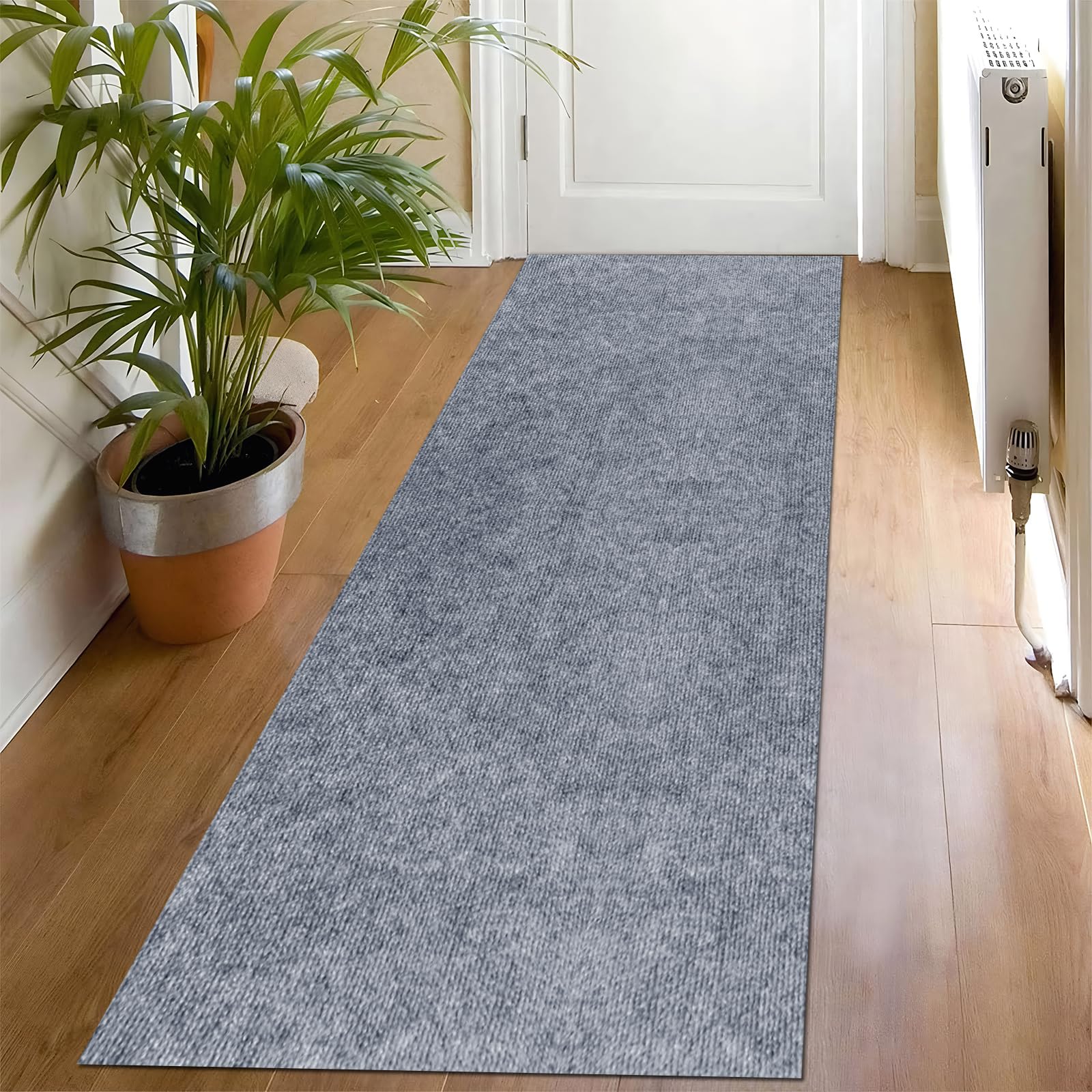 Wooten Self Adhesive Carpet Runner 60 x 200 cm, for Office Commercial Apartment Sticky Back Carpet Runners for Hallways Living Room Bedroom Non Slip Long