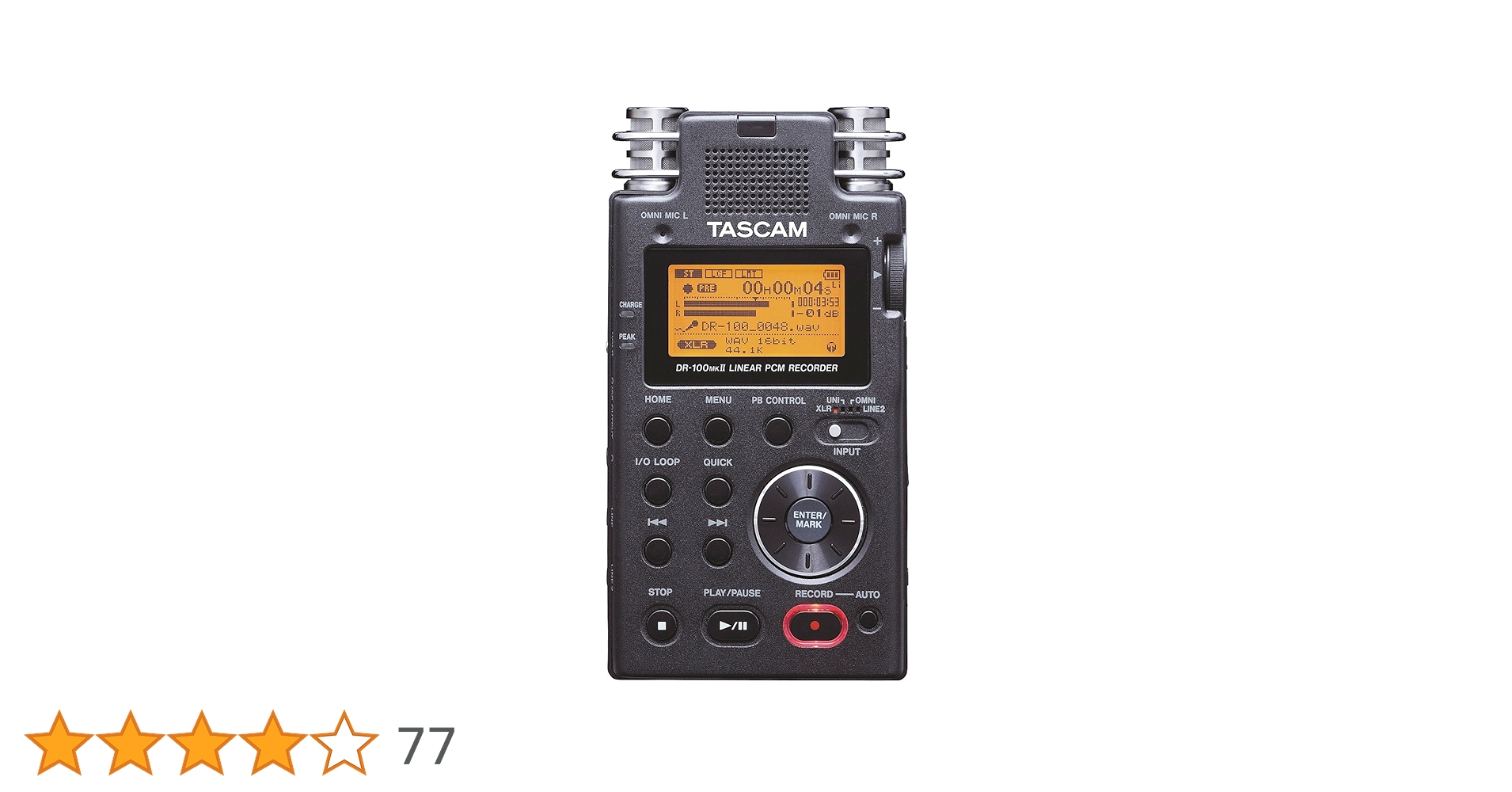 Amazon | TASCAM リニアPCMレコーダー 24bit/96kHz対応 DR