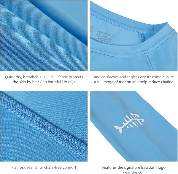 Bassdash T-Shirt de Protection Solaire UV UPF 50+ pour Femme à Manches Longues pour la pêche, la randonnée, la Performance - 3
