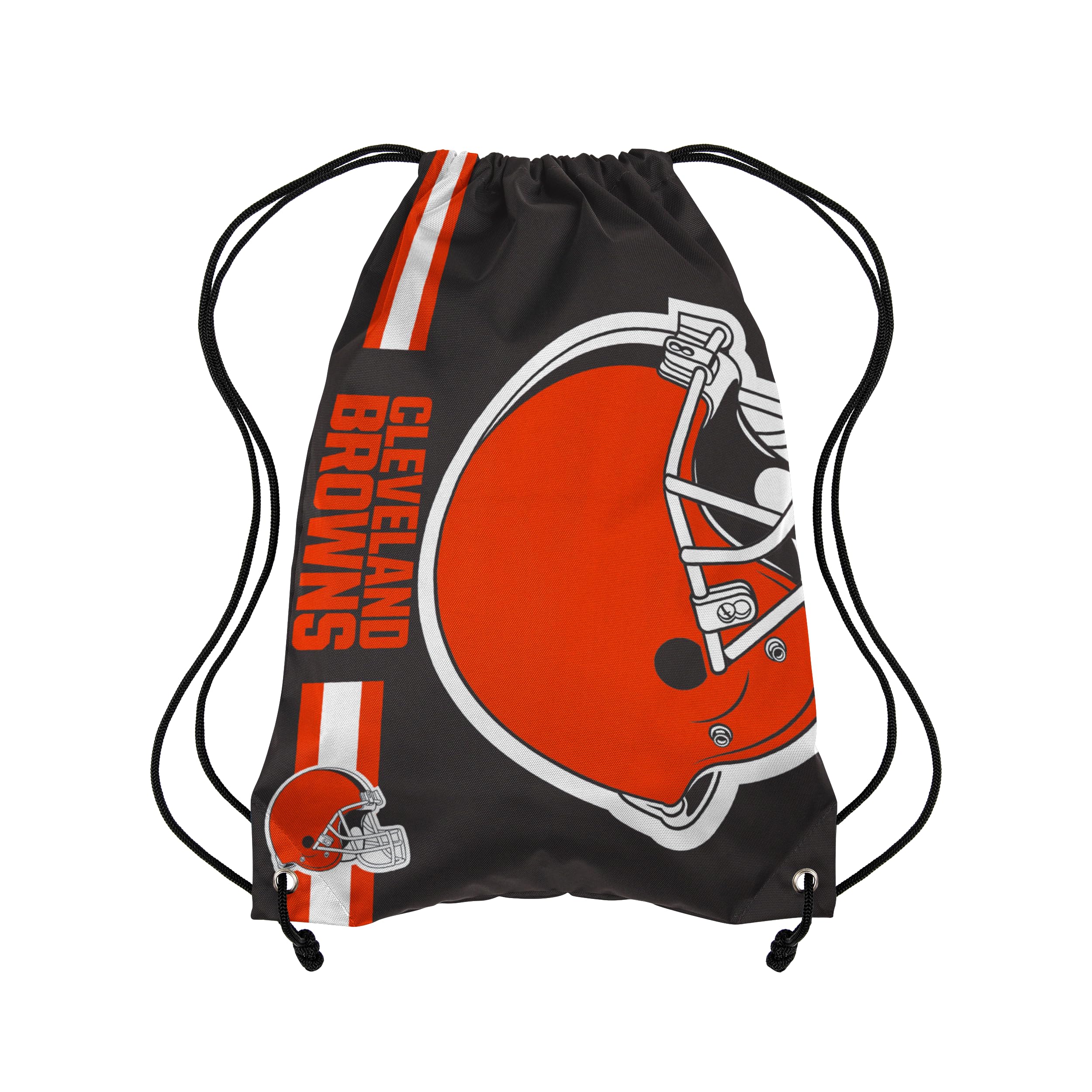 FOCO Cleveland Browns NFL Alternate Color Big Logo Drawstring Backpack - Brown
