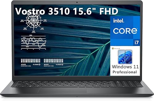 Dell Vostro 3510 Computadora portátil de negocios FHD de 15.6 pulgadas, Intel Quad-Core i7-1165G7 hasta 4.7 GHz, 16 GB DDR4 RAM, 1 TB PCIe SSD,