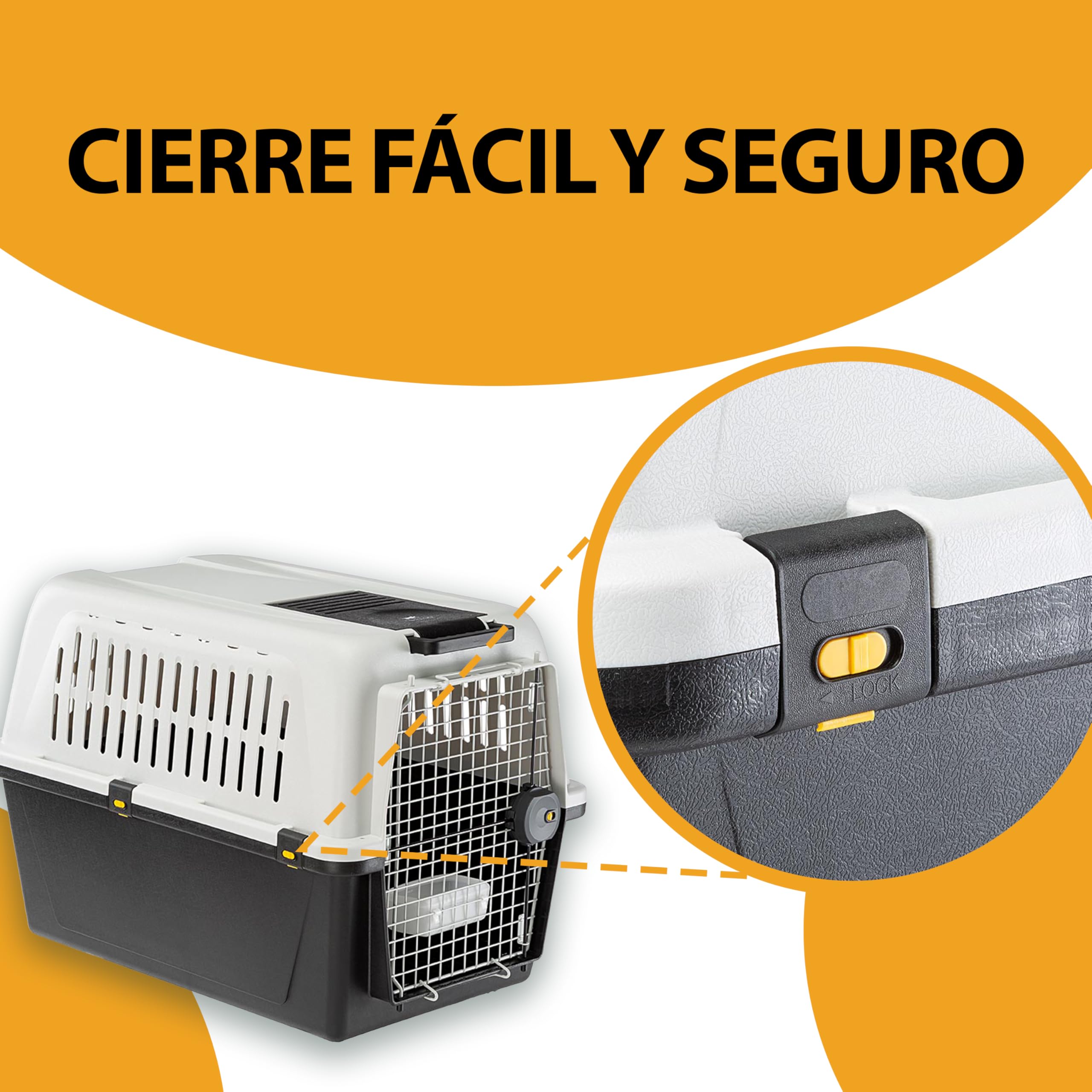 Ferplast Atlas 50 Professional -Transportín para Perros De Talla Media-Grande