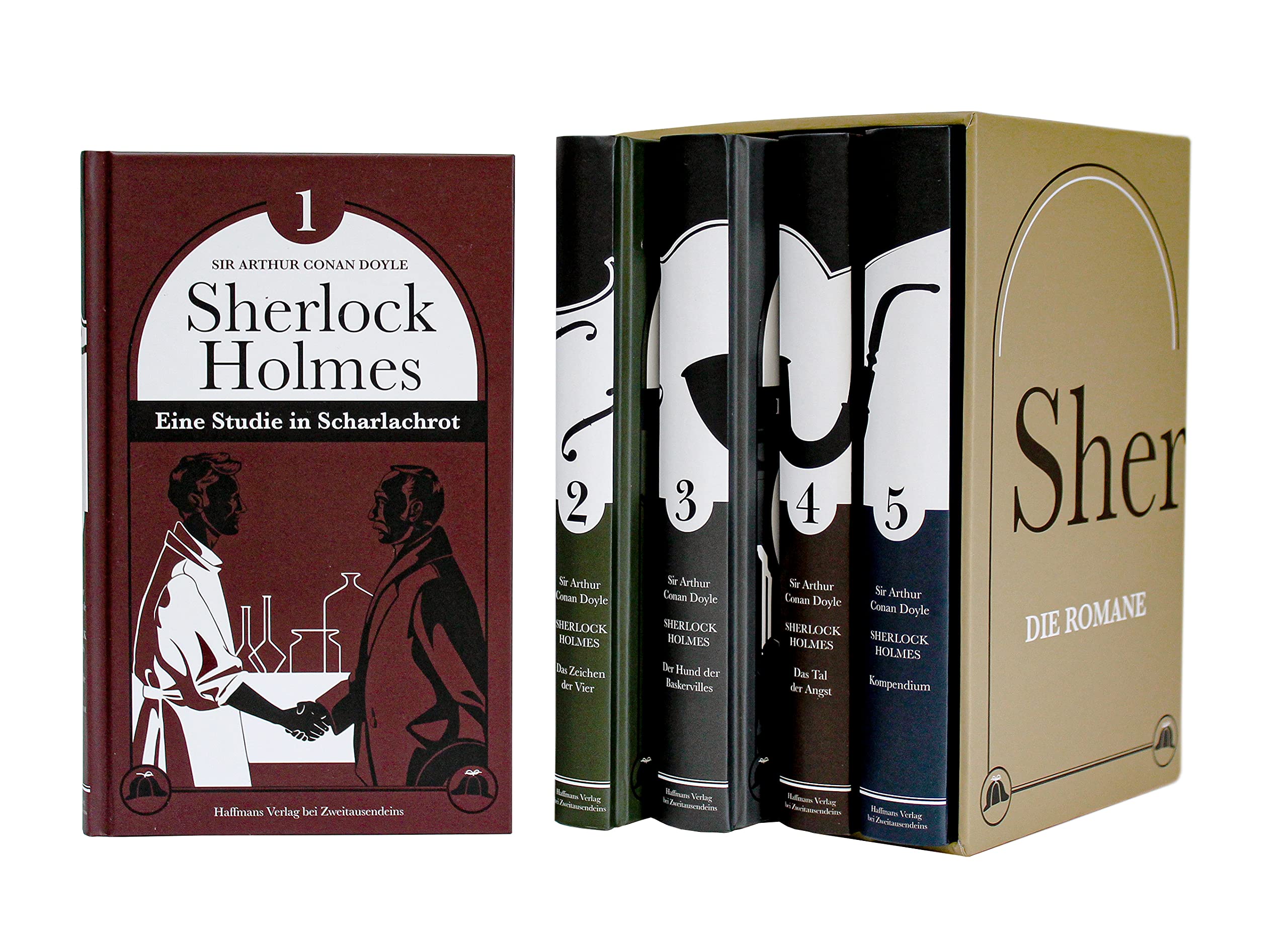 Sherlock Holmes - Die Romane.: Leipziger Ausgabe in fünf Bänden (Haffmans bei Zweitausendeins)
