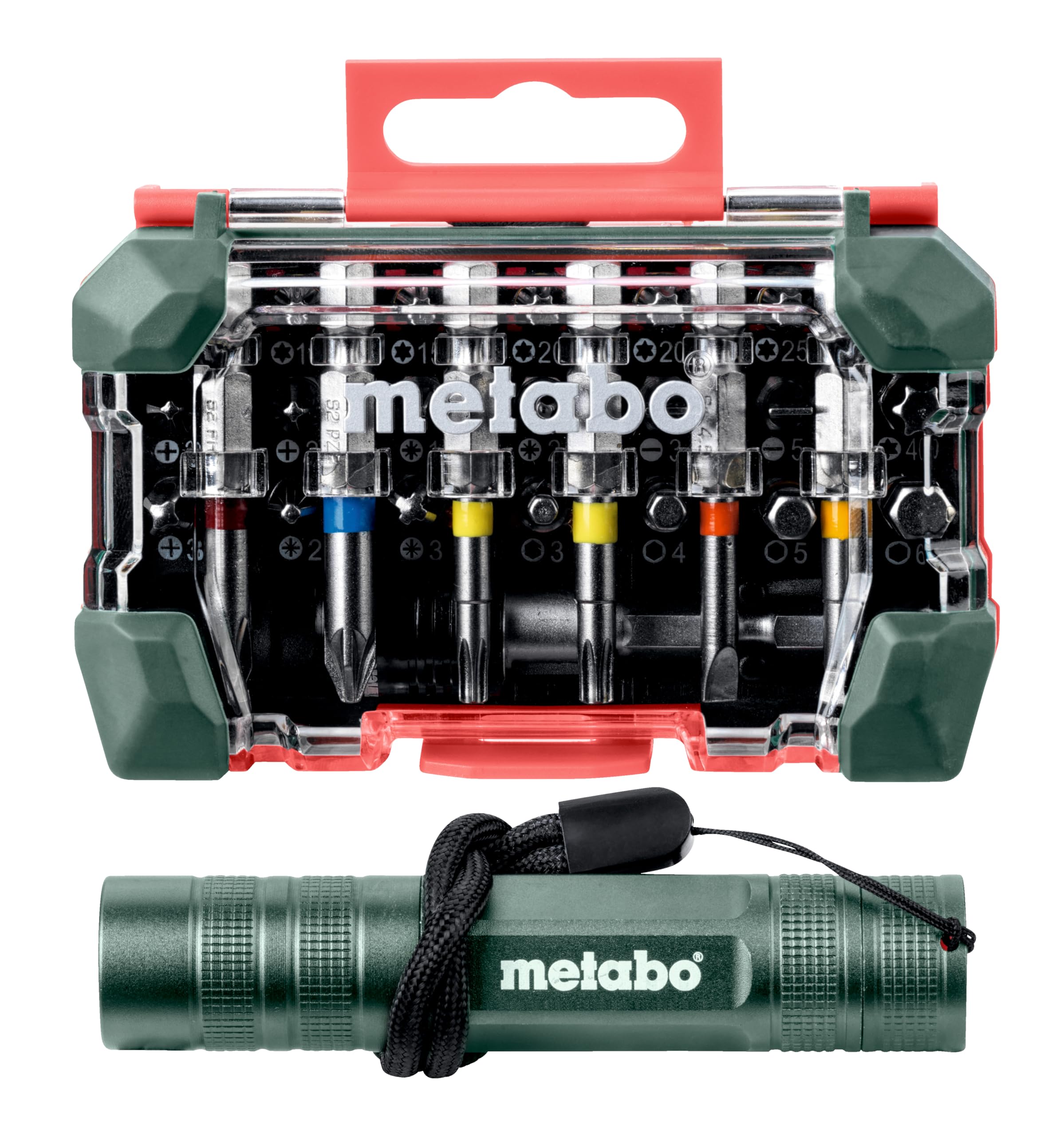Metabo - Bit Box Sp, 29Piece + Mini Flash Light (626721000