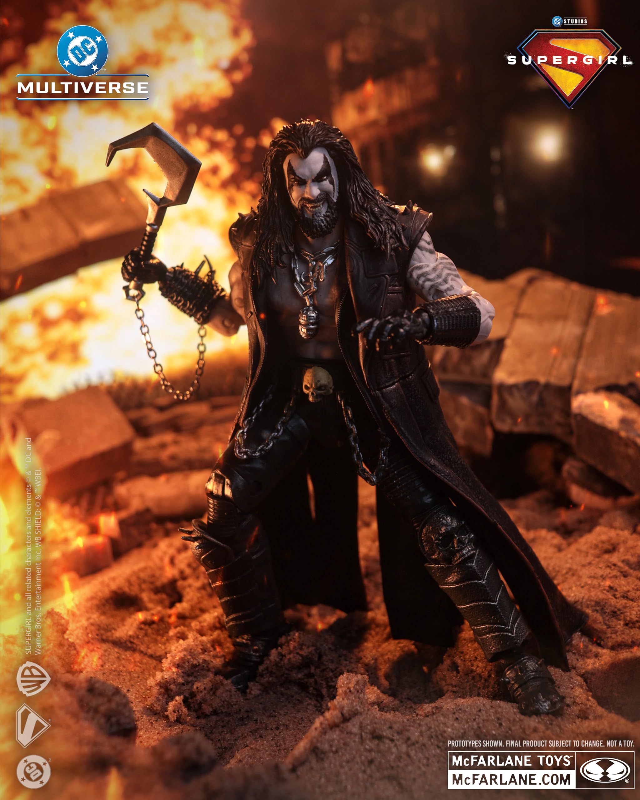 McFarlane -DC Multiverse Lobo (Supergirl Movie) 7 cali figurka akcji (Deluxe Theatrical Edition)