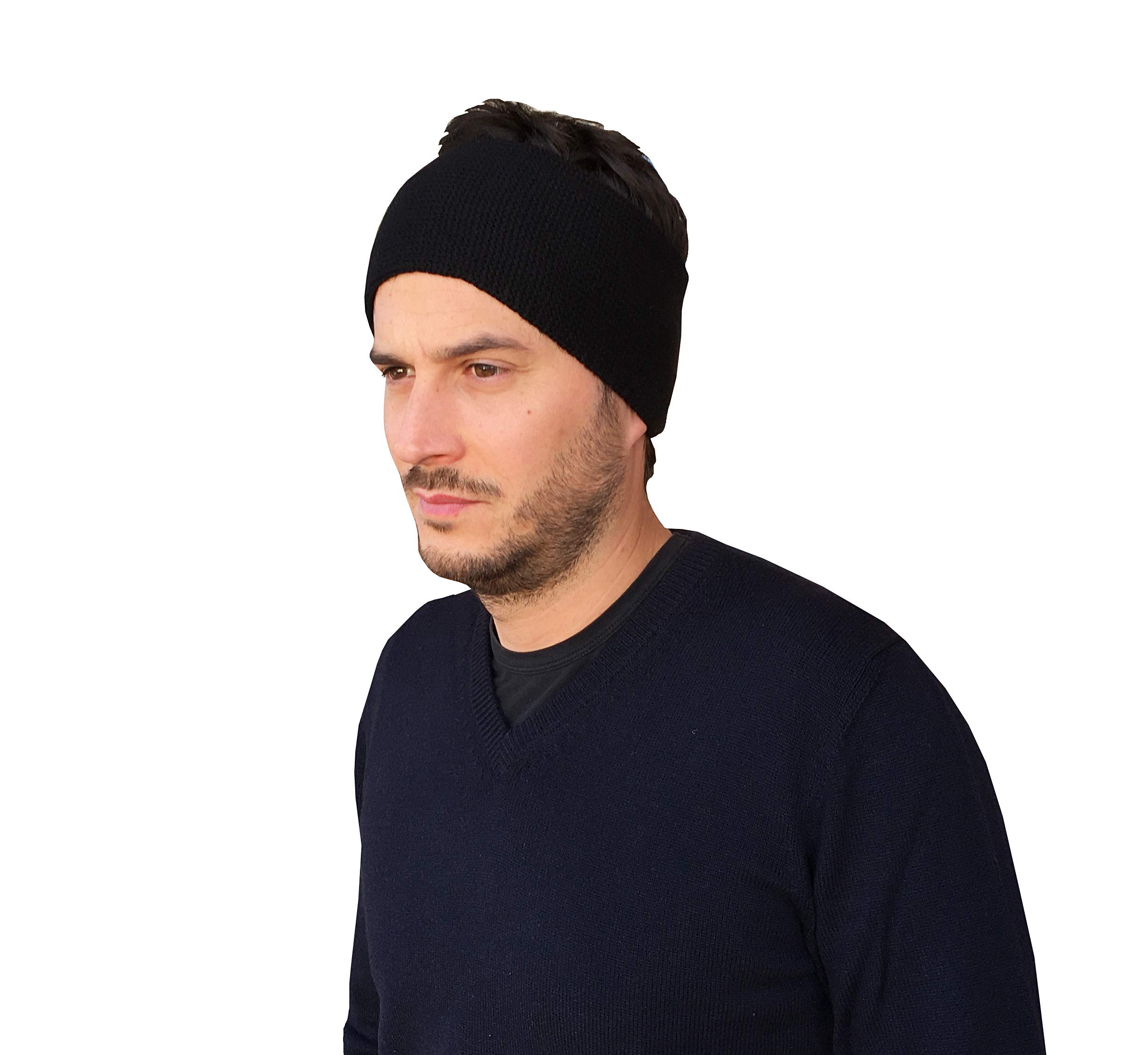 Sciarpa Scaldacollo Anello Uomo Invernale e Fascia 100% Cachemire