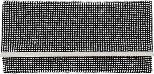 Evevictor Bolso de mano para mujer, bolso de noche de cristal, bolso elegante, bolsa de dinero con diamantes de imitación para fecha, fiesta, baile,