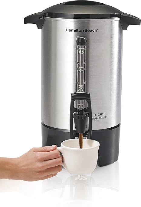 Hamilton Beach 40519 - Urna de café (45 tazas, acero inoxidable) :  Amazon.com.mx: Hogar y Cocina