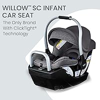 Vista 2 de Britax Willow SC Asiento de Carro Infantil, Asiento de Carro Mirando hacia Atrás con Base Alpine, Tecnología ClickTight, Sistema RightSize, Pindot
