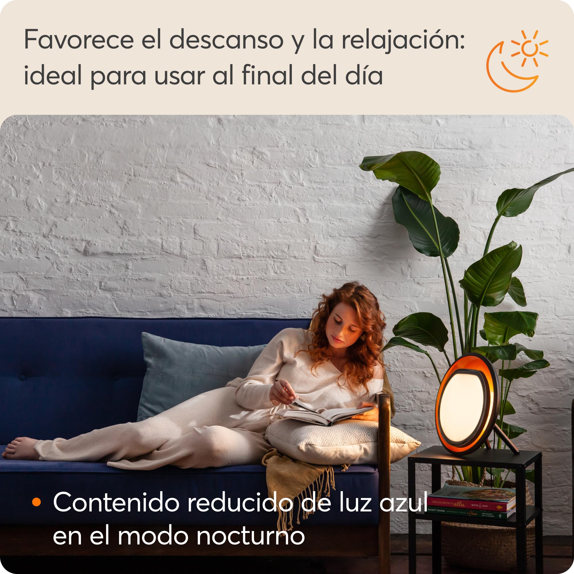 Lumie Halo - Terapia de luz eficaz para la tristeza invernal y mejora del bienestar, 10,000 lux
