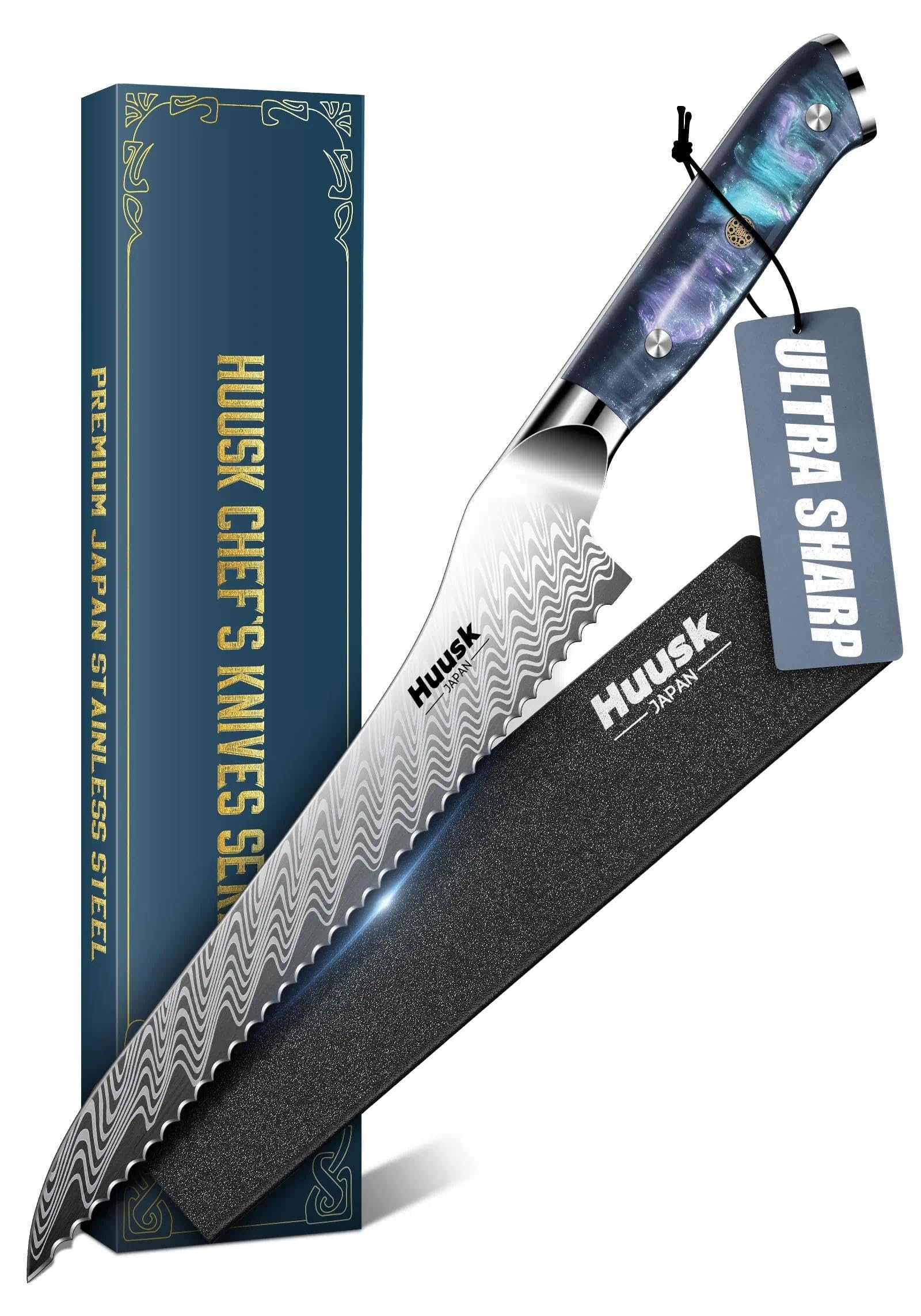 Huusk Japanese Chef Knife - Ultra Sharp -10