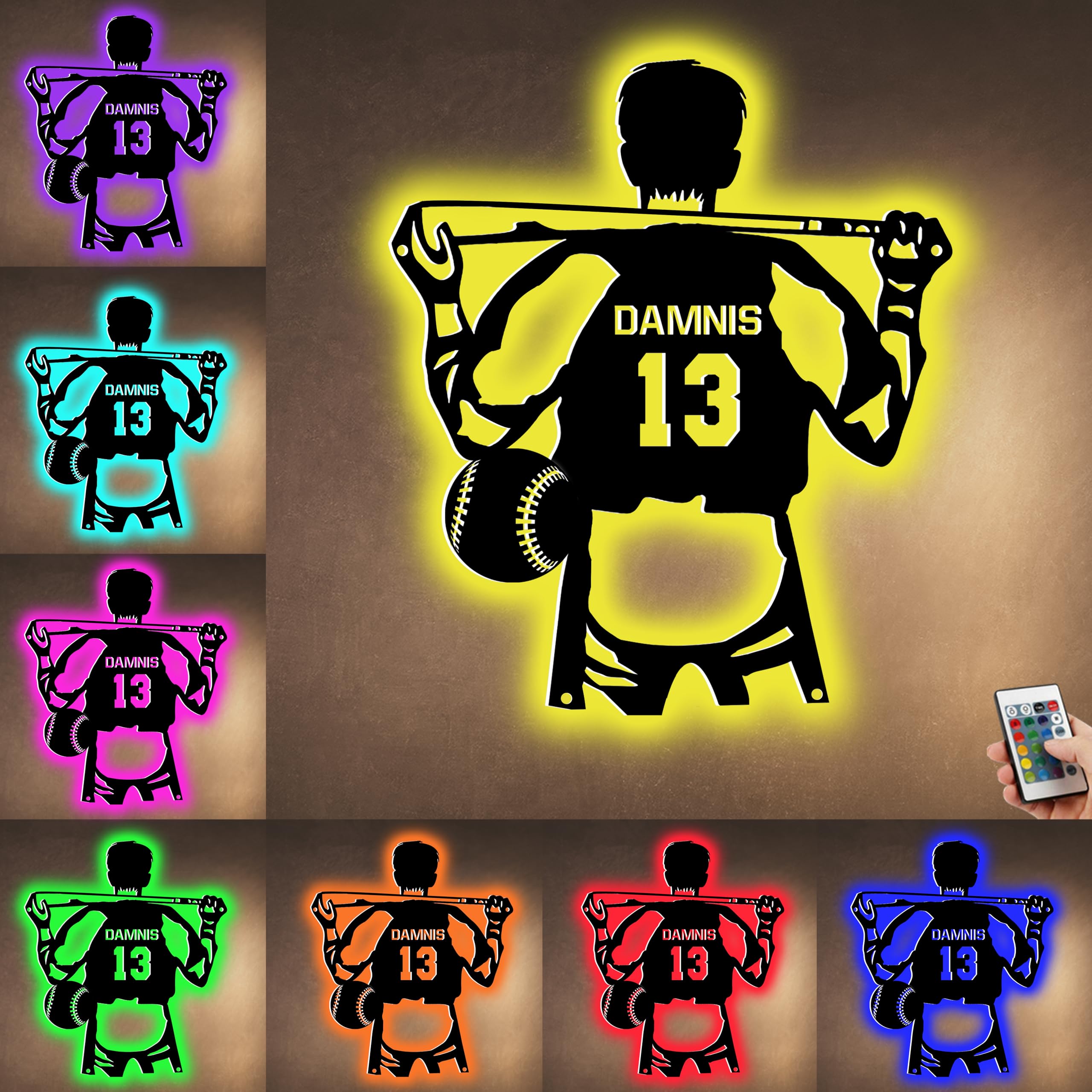 Insegna al Neon da Baseball per la decorazione della parete