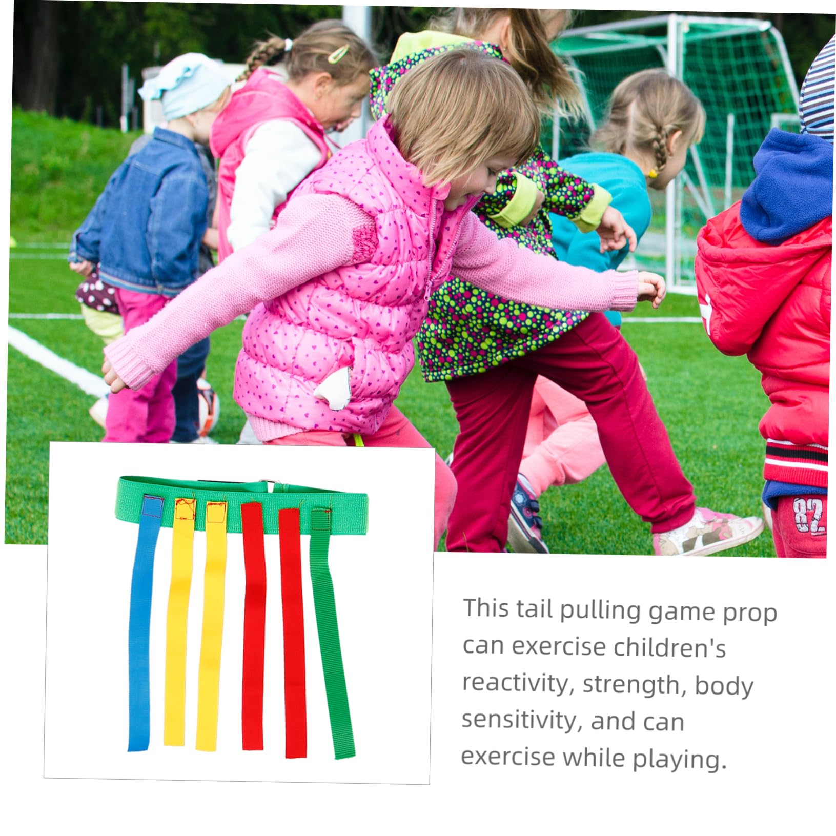 5sets Cinture Per Giochi Di Reazione Ragazzo Ragazza Attività Outdoor Con Code Colorate Prodotto Per Allenamento Sensoriale Adatto Ragazzi e Ragazze Per Giochi Di Gruppo e Famiglia