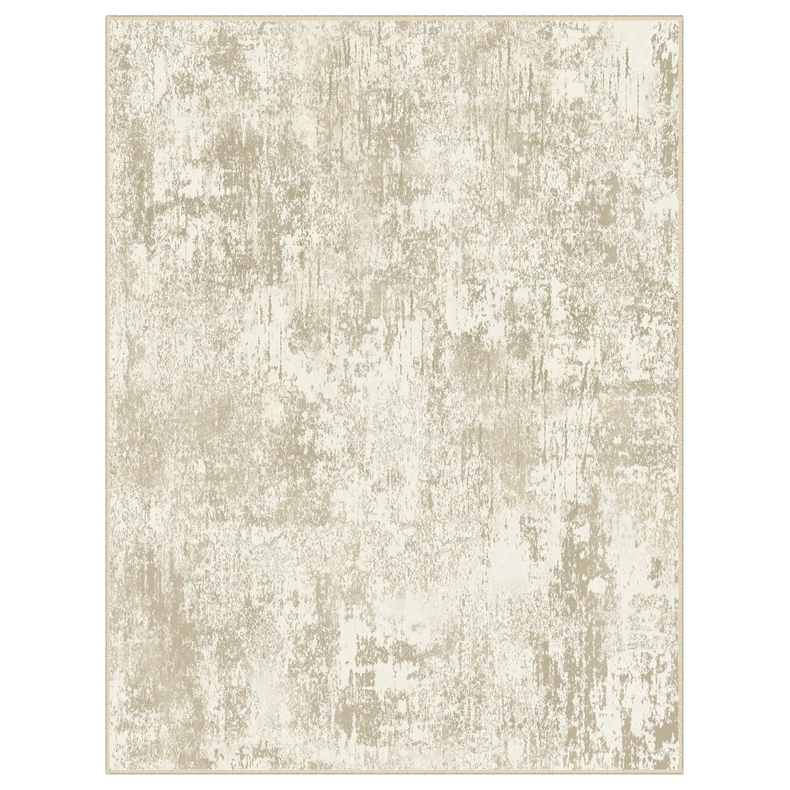 INOVADAY Abstract Living Room Rug 200x300 cm Washable Beige