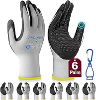 Vista 8 de PROMEDIX P Nitrile Coated Work Gloves,MicroFoam Safety Work Gloves Men,Seamless Knit Nylon&spandex Gloves with Grip