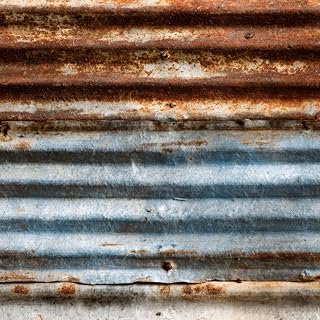 Peel and Stick Wallpaper Old Texture Rusty Galvanized Metal Panel Surface Corrosion Rust Removable Renter Friendly Wall Paper Self-Adhesive Contact Paper for Bedroom Bathroom Decor 17.7in x 9.8ft