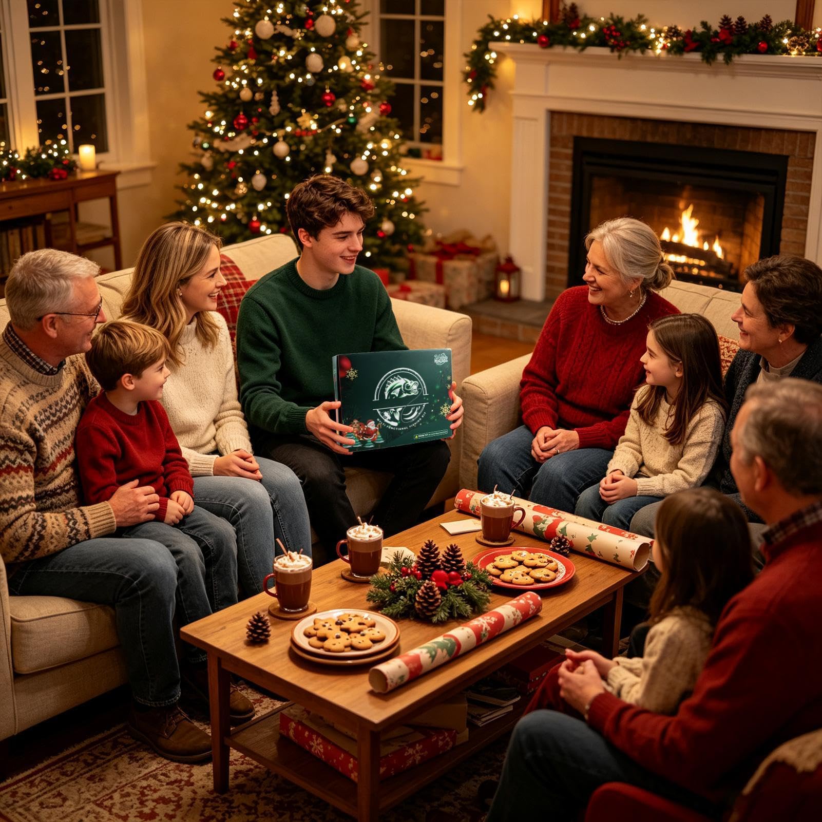 Weihnachts-Countdown-Kalender, 24 Tage 2026, Zubehör für Adventspartys