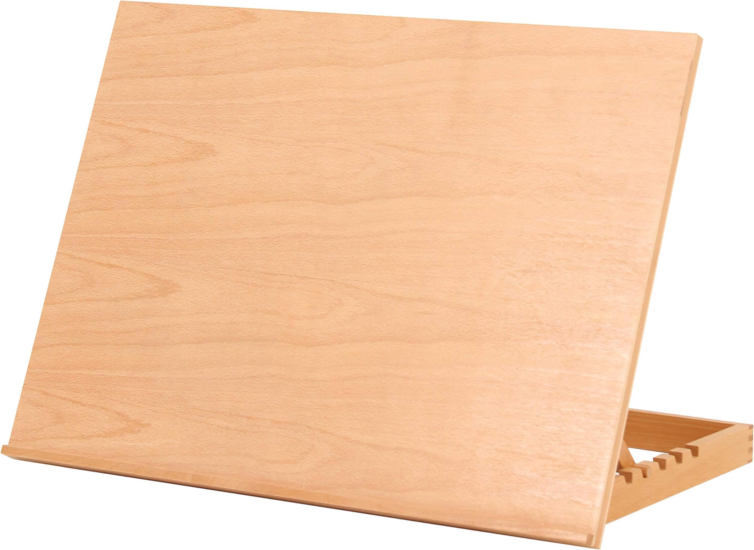 Lagan A2 Desktop Table Easel and Craft Workstation, Adjustable Made from Solid Beech Wood for Drawing, Painting, Sketching or Display