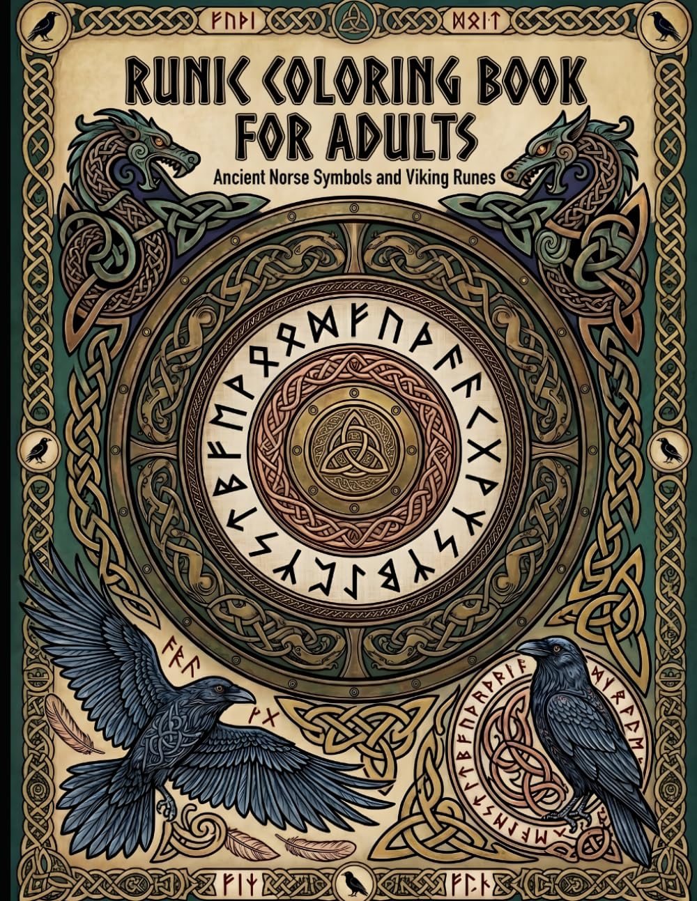 Runic Coloring Book for Adults: Ancient Norse Symbols and Viking Runes