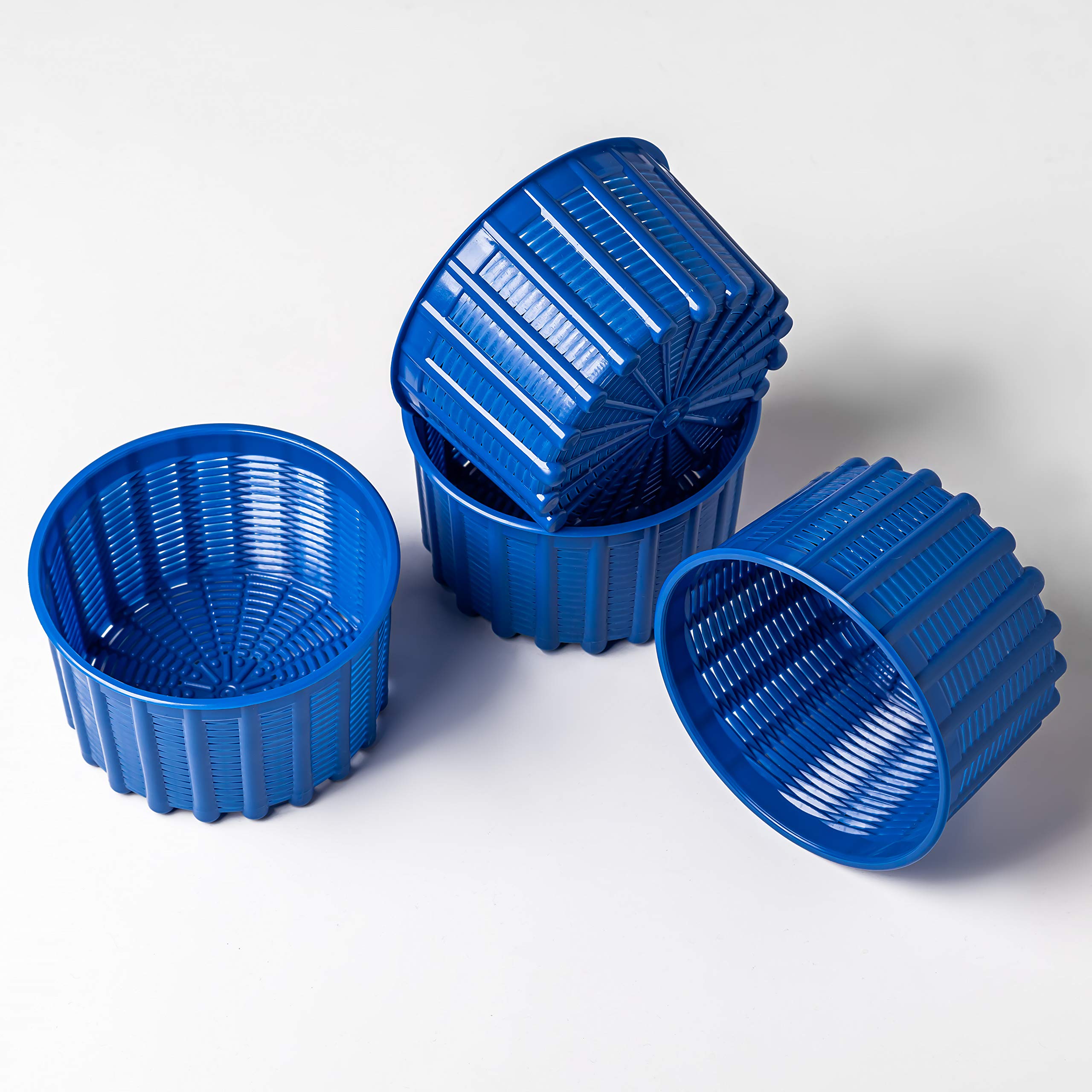 Cheese making Cheese molds Goat cheese Cheesemaking Rennet cheesemaking Feta Cheese molds Milk Cheese press Cheese rennet Hard cheese Molde para queso | 4 pcs 0.6L/1.33lbs Blue Original HOZPROM