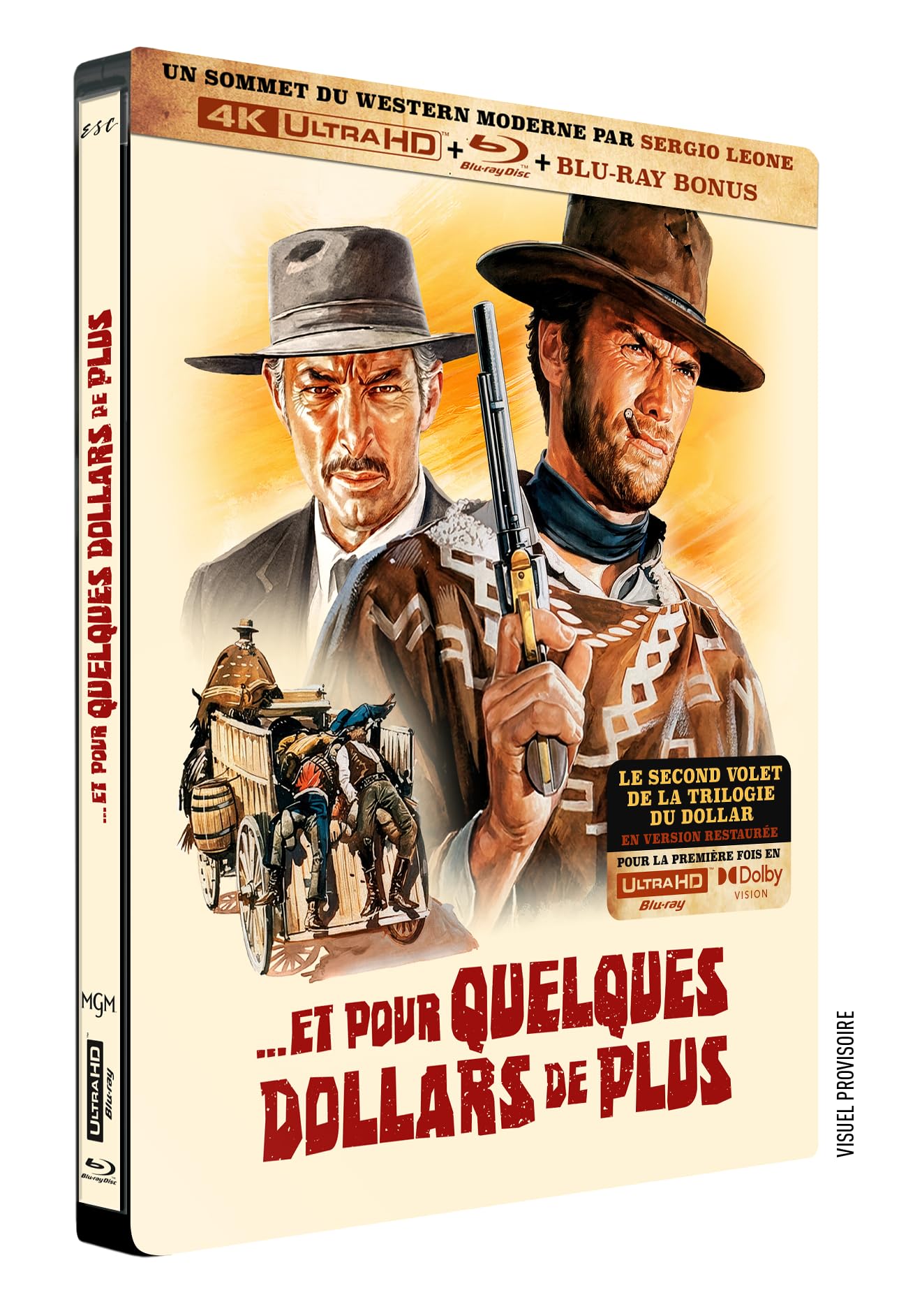 ET POUR QUELQUES DOLLARS DE PLUS UHD 4K + BD + BD BONUS STEELBOOK