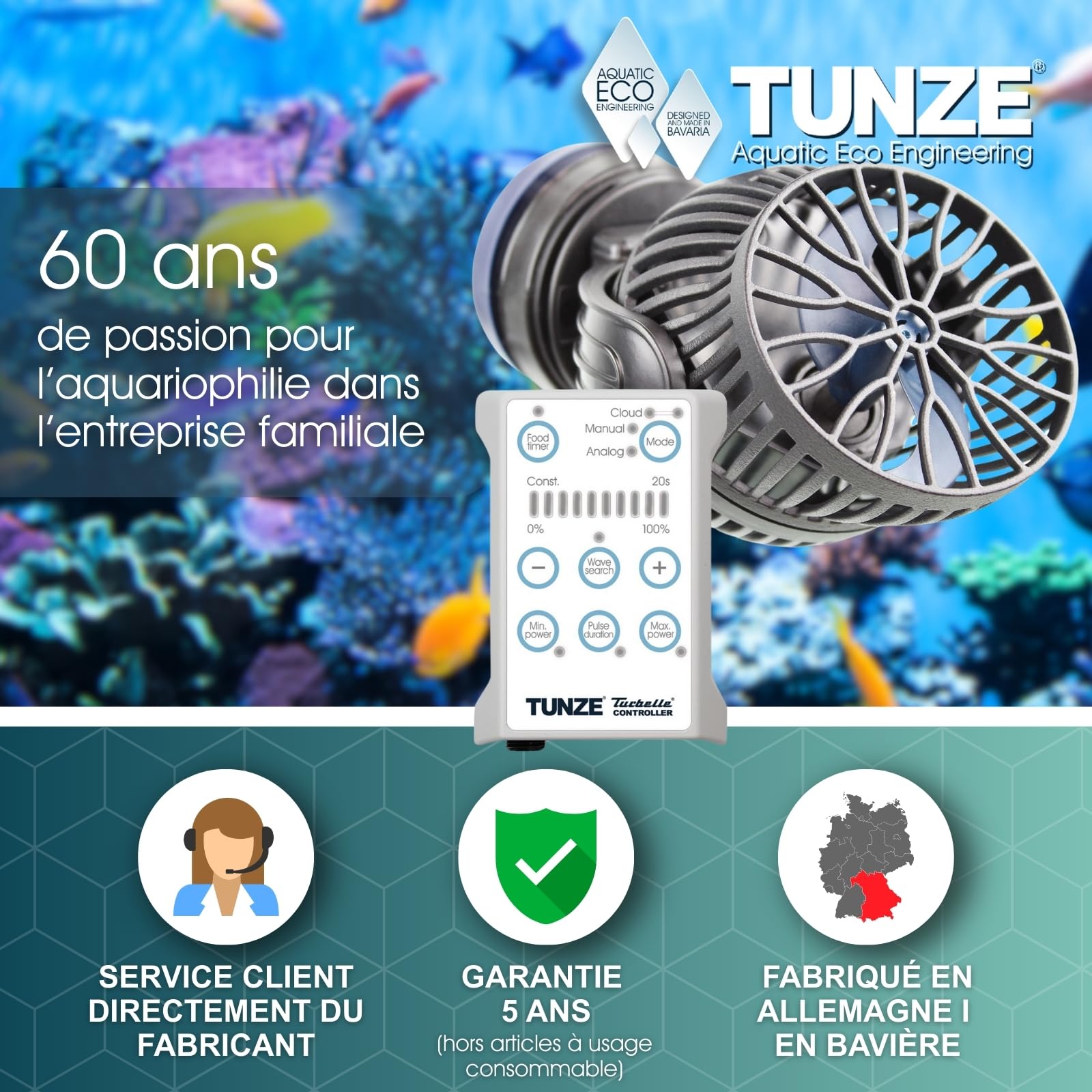 Tunze Osmolator 3 Nano I Wasserstandsregler für Nano- & Kleine Aquarien (BIS zu 250l) I Wasserpegelregler mit Zeitüberwachung für Salzwasseraquarien I Water Level Sensor mit Magnethalterung
