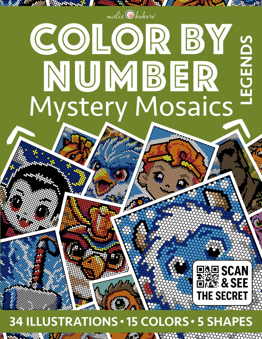 Color by Number: Legends | Mystery Mosaics Coloring Book for Adults | Pixel Art Coloring for Relaxation and Mindfulness: Bold and Easy | Color Quest | Myths and Legends (Color by Number | Pixelart)