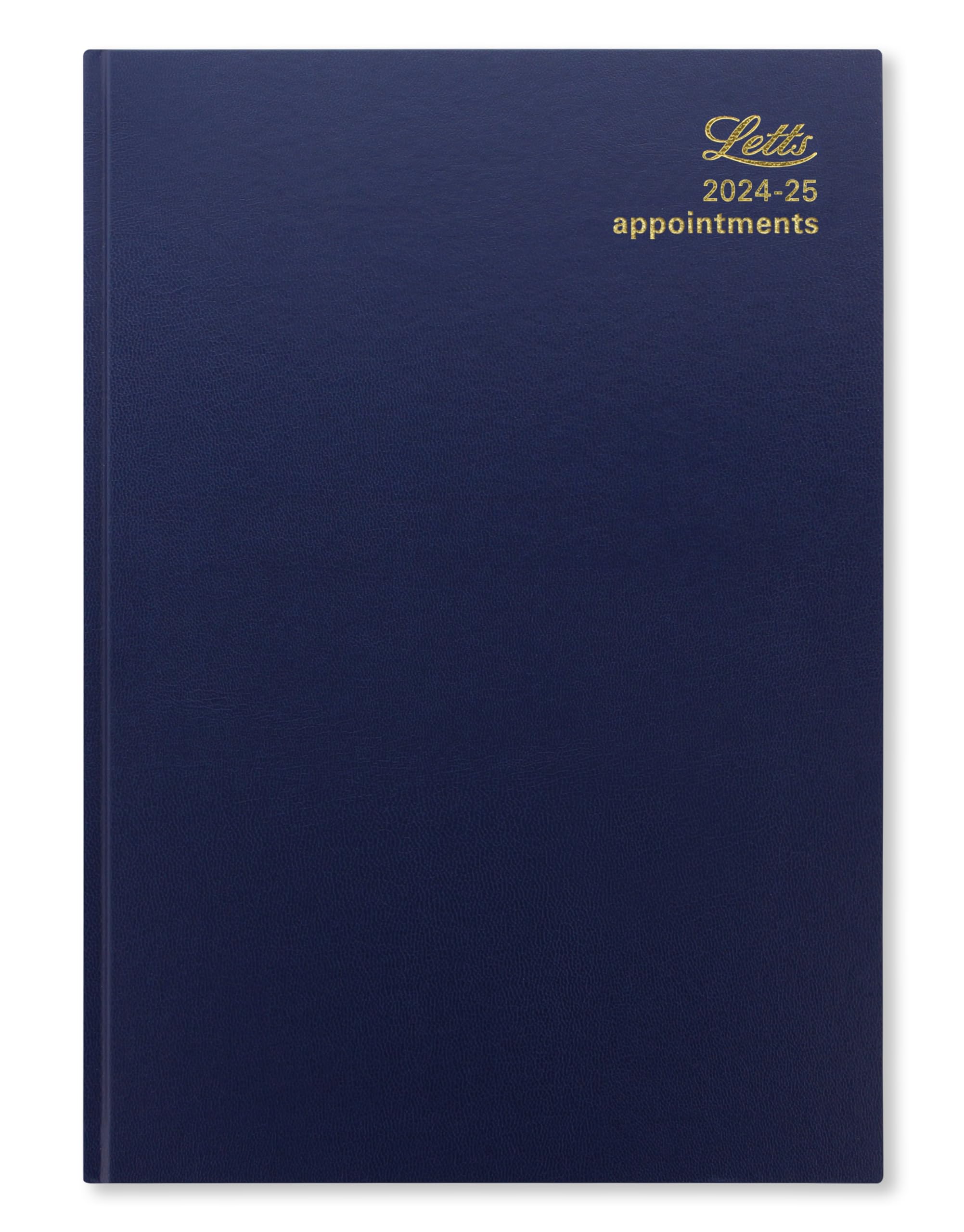 Letts of London Standard A4 academic 2024/2025 day to a page with appointments diary - blue