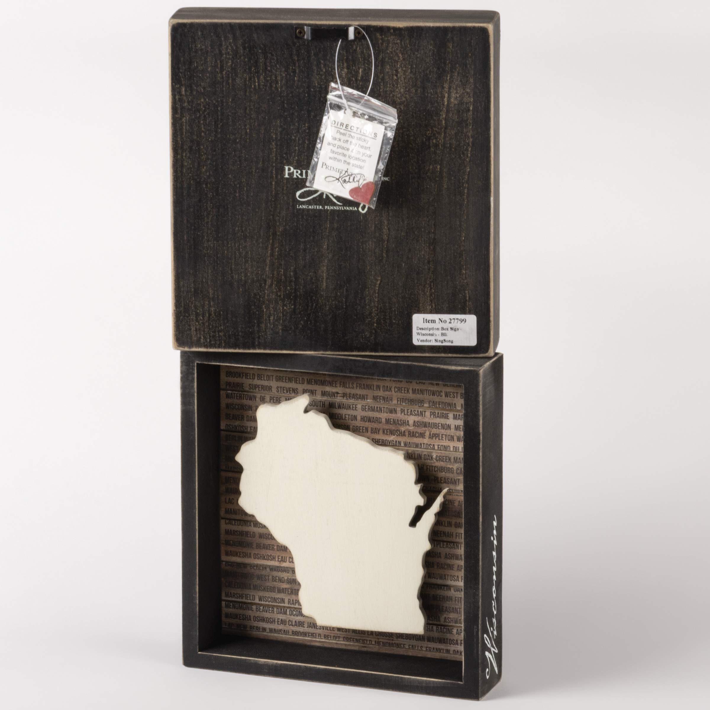 Primitives By Kathy Word Box Sign - 'Your Crazy Is Showing' Funny Home Decor