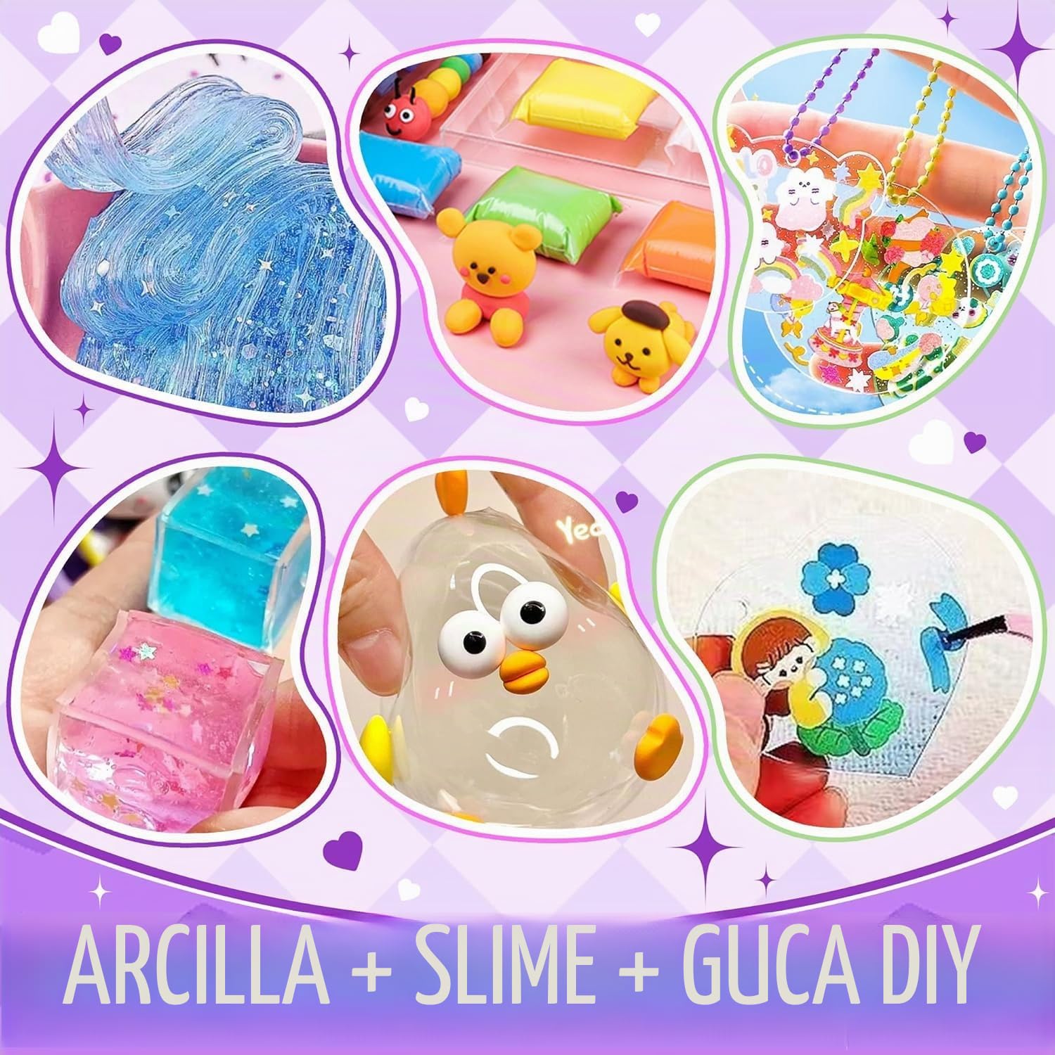 JONRRYIN 106 Piezas Cintas Nano Tape Bubble Kit, Juegos de Manualidades Cinta Nano-Tape para Niños, Cinta Multifuncional de Nanoburbujas con Perlas, Pegatinas y Accesorios