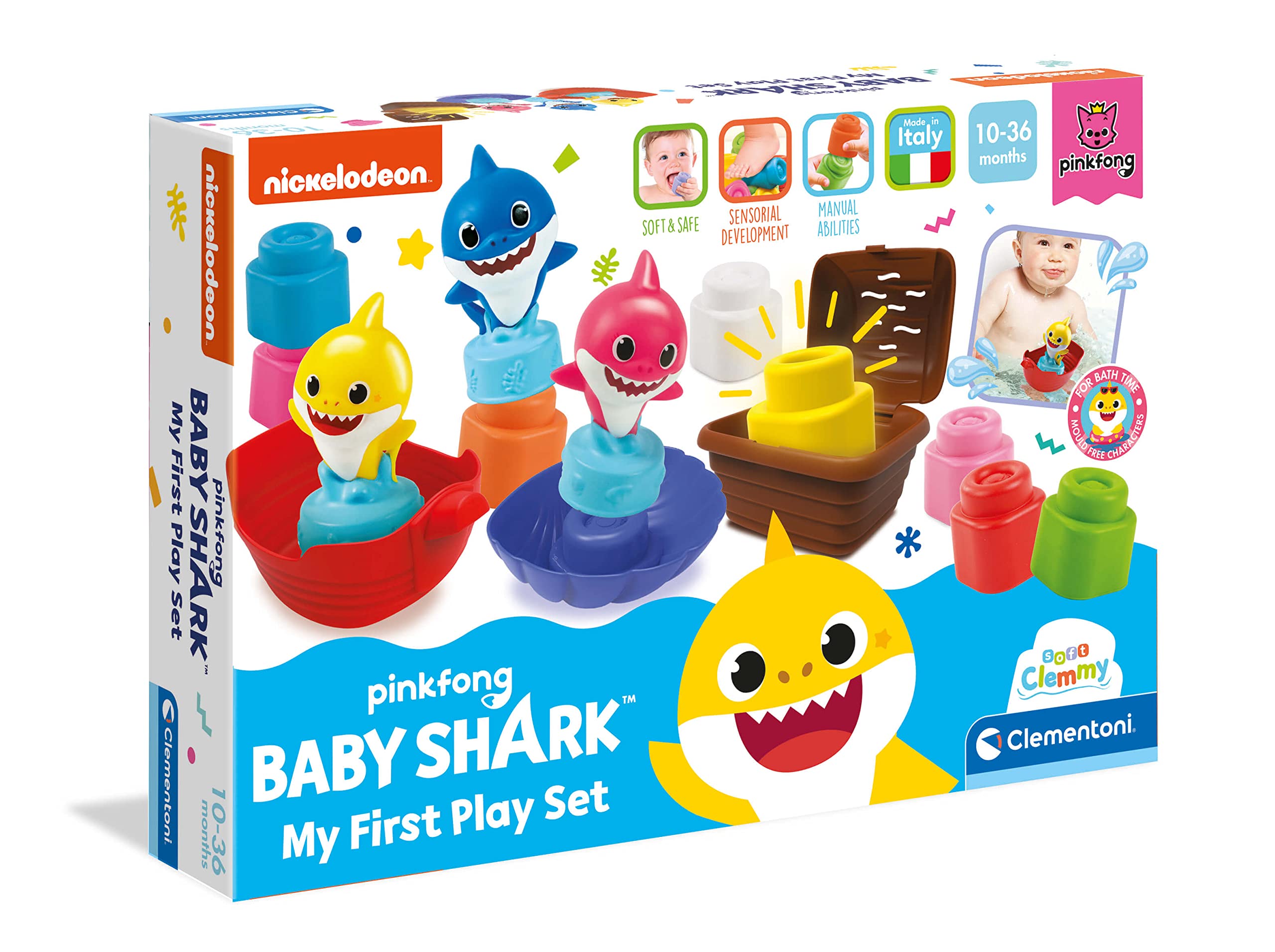 Clementoni - 17426 - Baby Shark Clemmy Medium Playset - premières ...