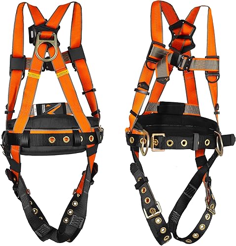 Malta Dynamics Warthog MAXX - Arnés de seguridad para protección contra caídas con cinturón de seguridad extraíble, arnés de cuerpo completo
