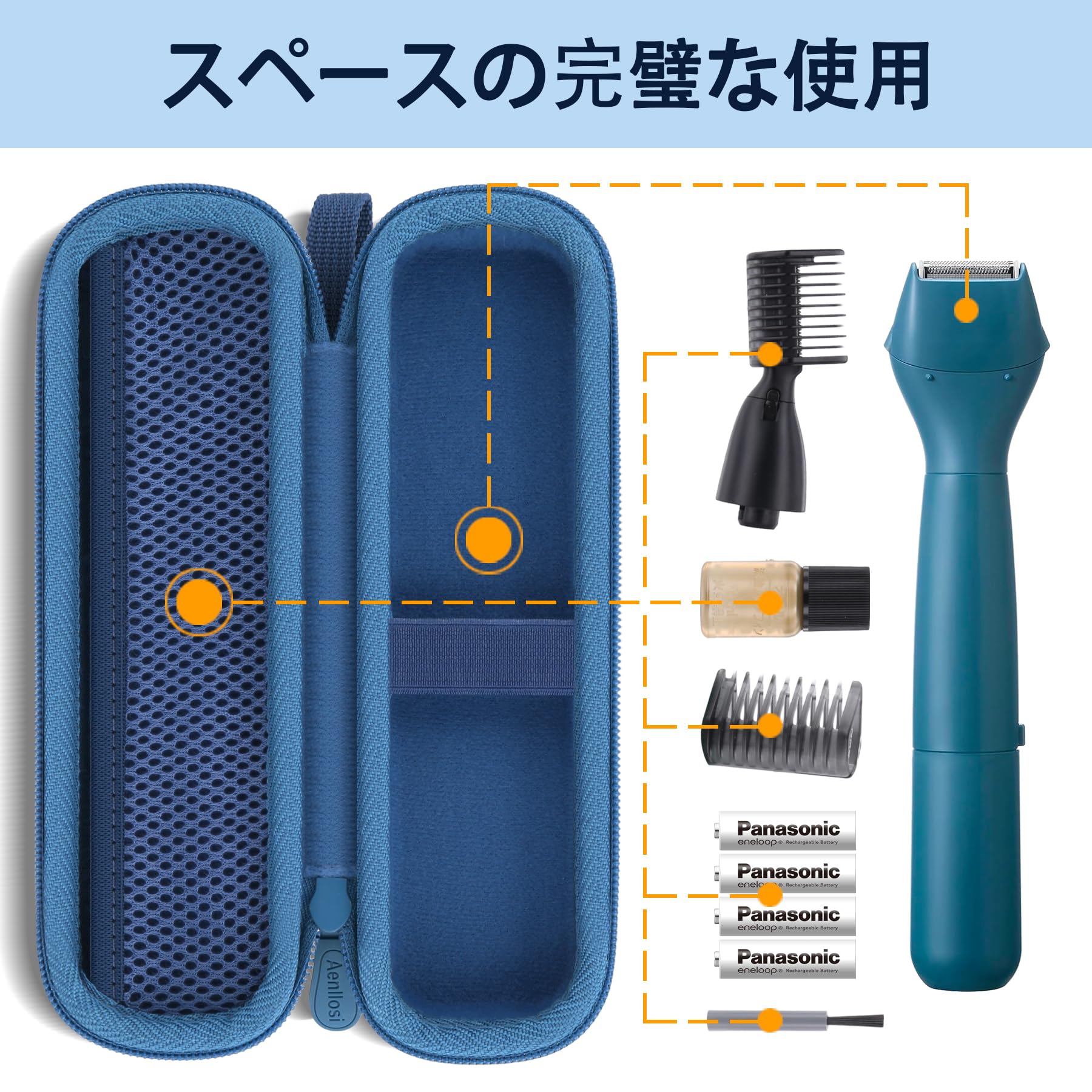 Amazon | （ケースのみ/Only Case）パナソニック Panasonic ER-GZ50-A 