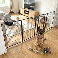 Vista 66 de FXW Puerta para perros extra ancha diseñada para uso en interiores, ancho ajustable de hasta 165 pulgadas de ancho