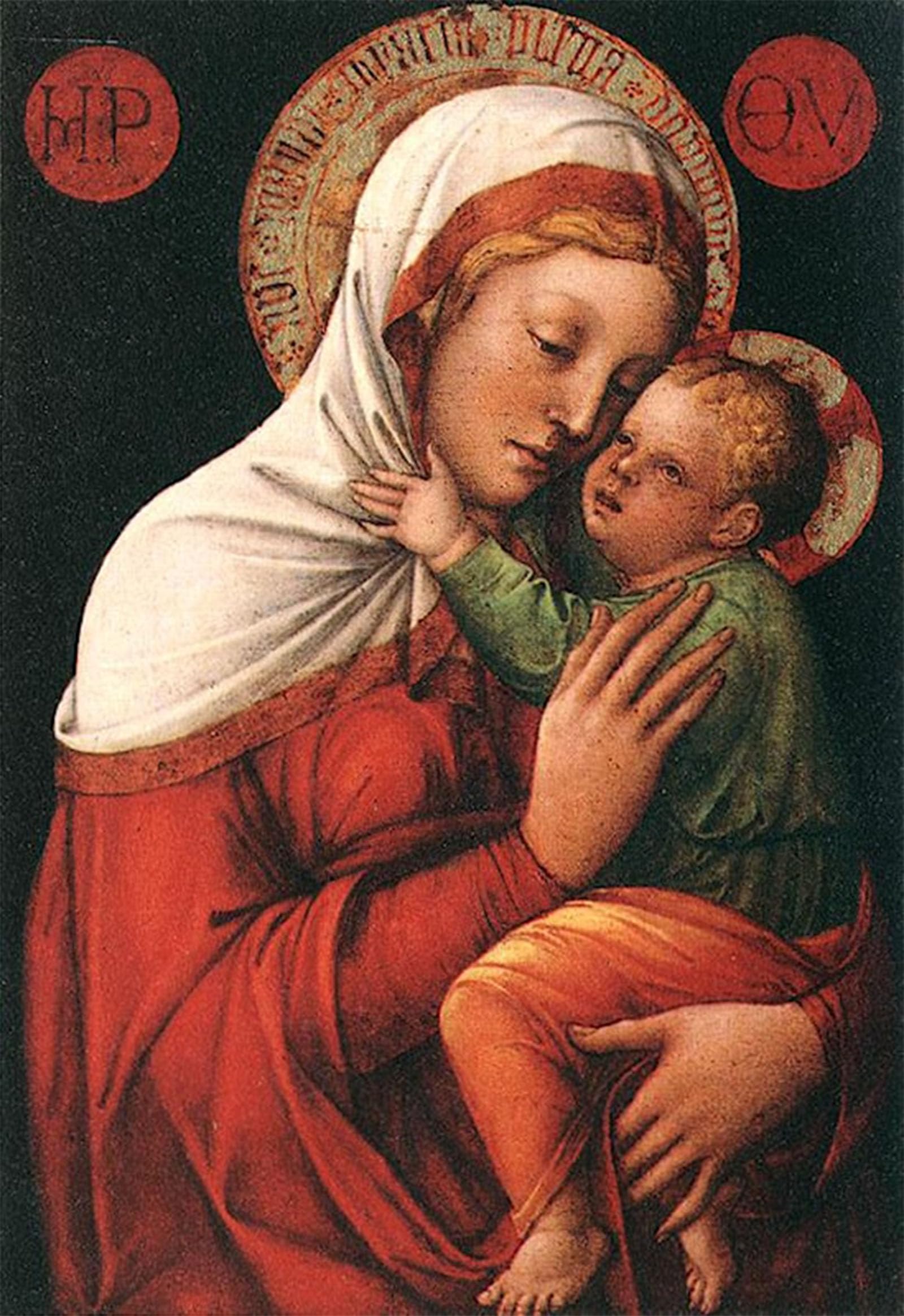 ARTXLXXBN Famous Art Print Poster Vintage Wall Art Lady with Child by Jacopo Bellini Canvas Art Poster for Home Decor 60x90cm