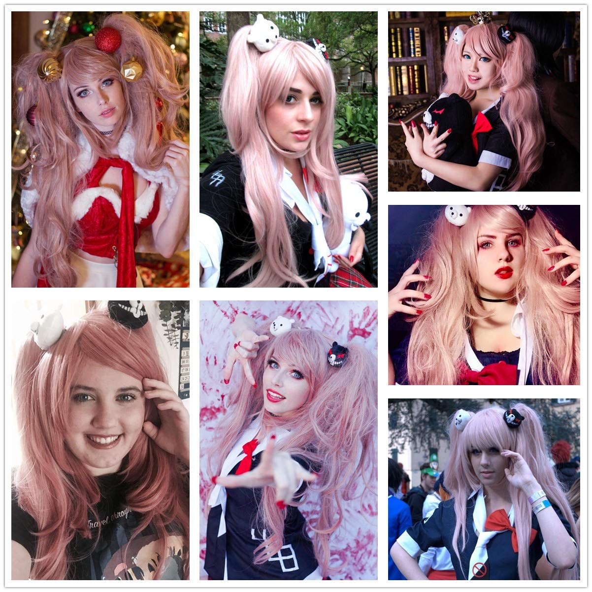 Amazon.com: Juziviee Junko Enoshima Cosplay Wigs for  display picture 3