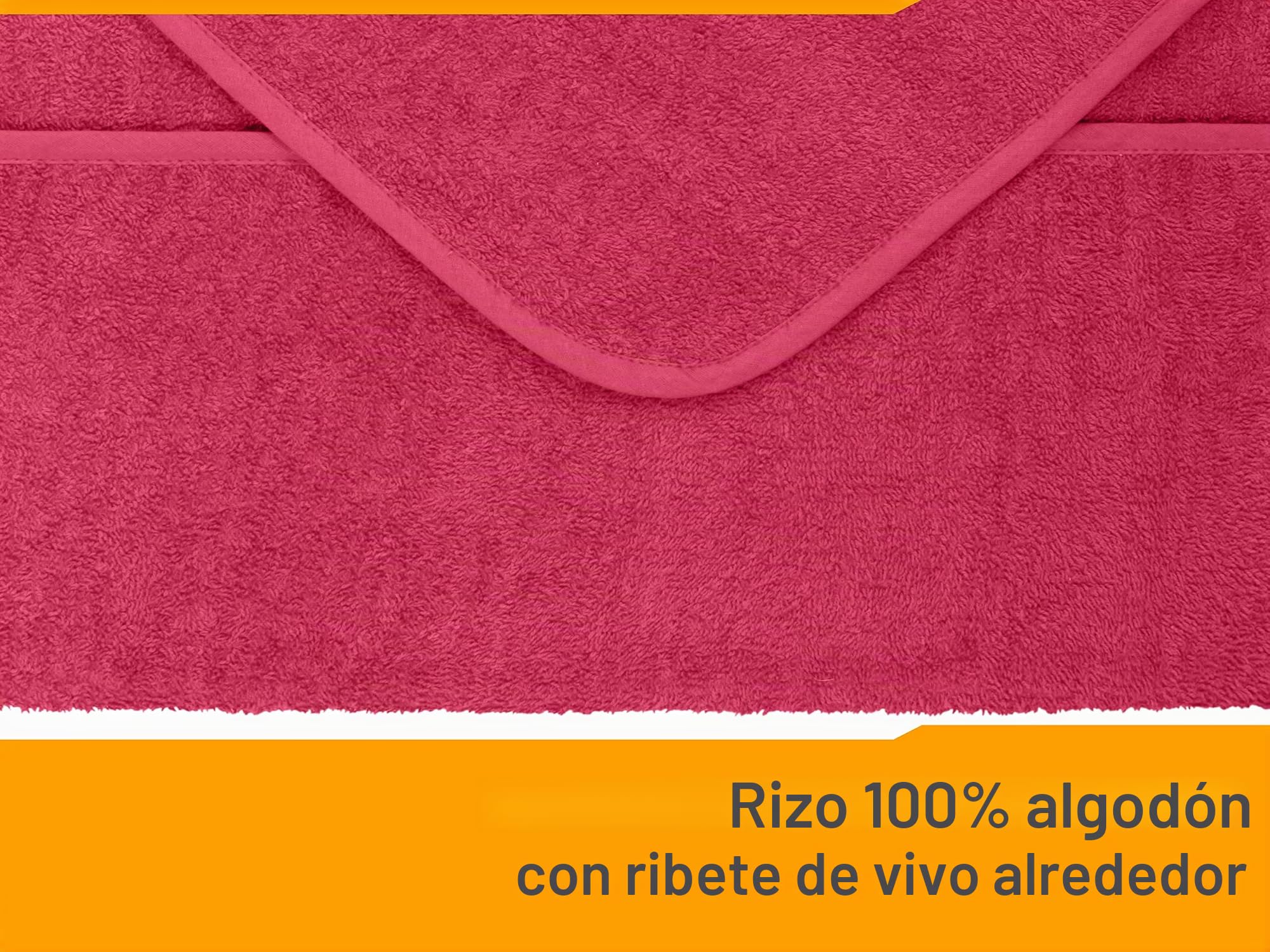 npluseins Funda tumbona jardin, 60x130 cm, tejido rizo de 100% algodón, Funda sillas jardin con diseño sencillo, 1593.2317 - burdeos